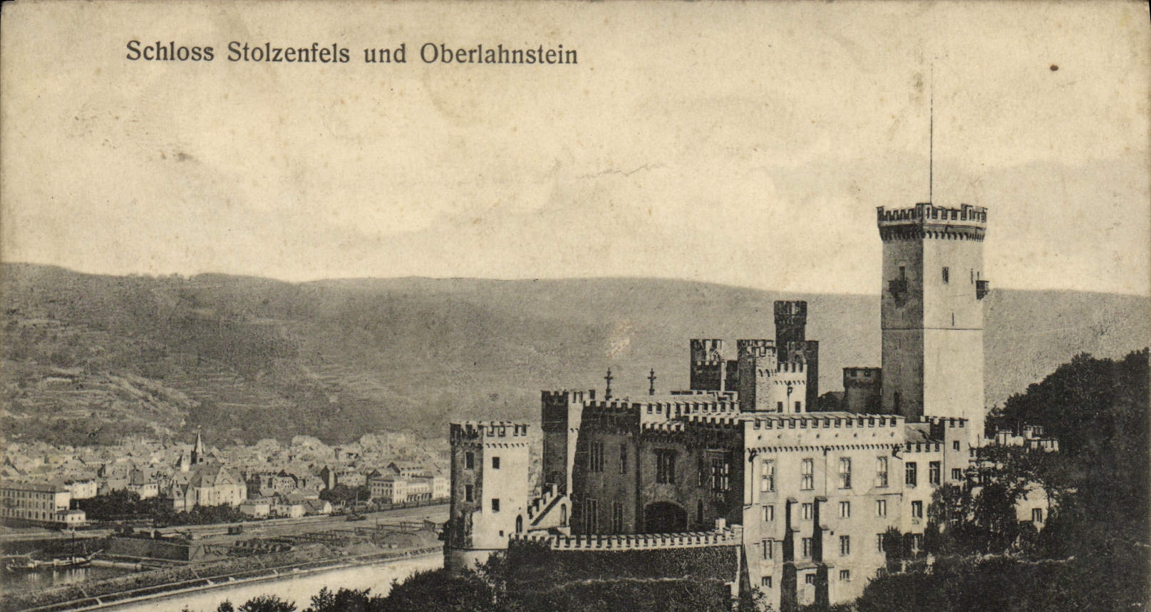 CPA Schloss Stolzenfels Und Oberlahnstein