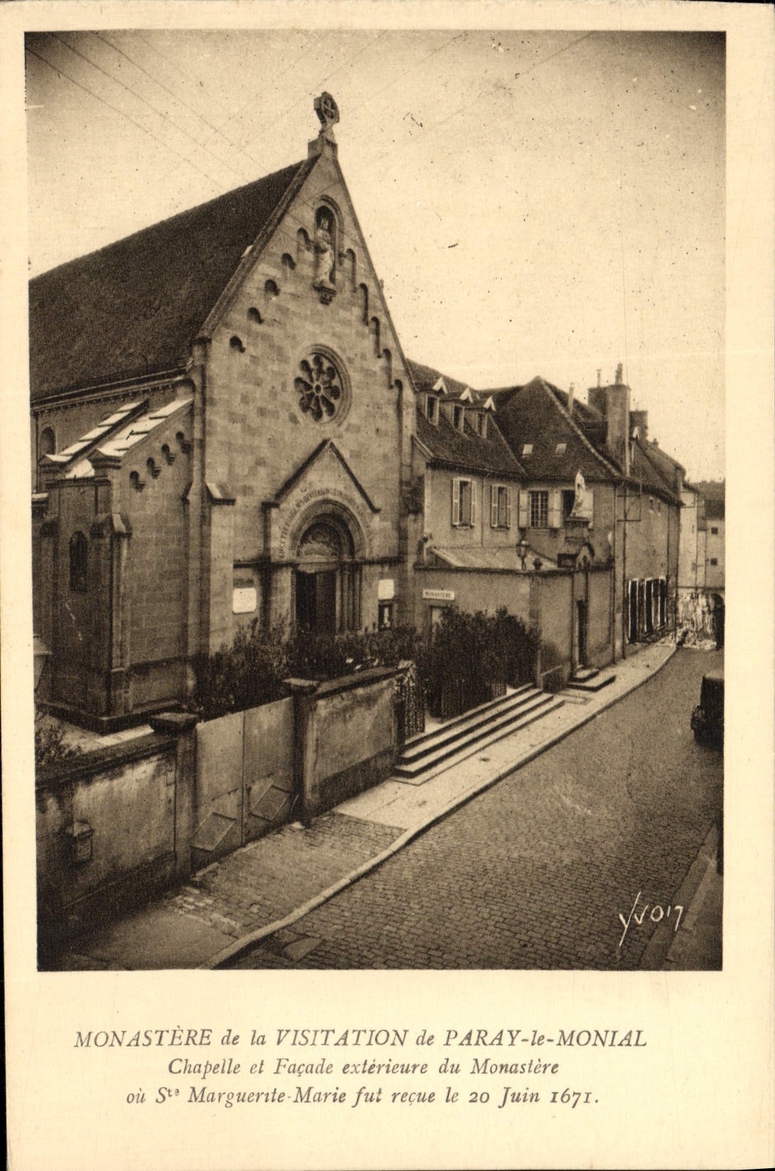 Monasterio de la POSTAL de la VENDIMIA del Visitation de Paray Monial