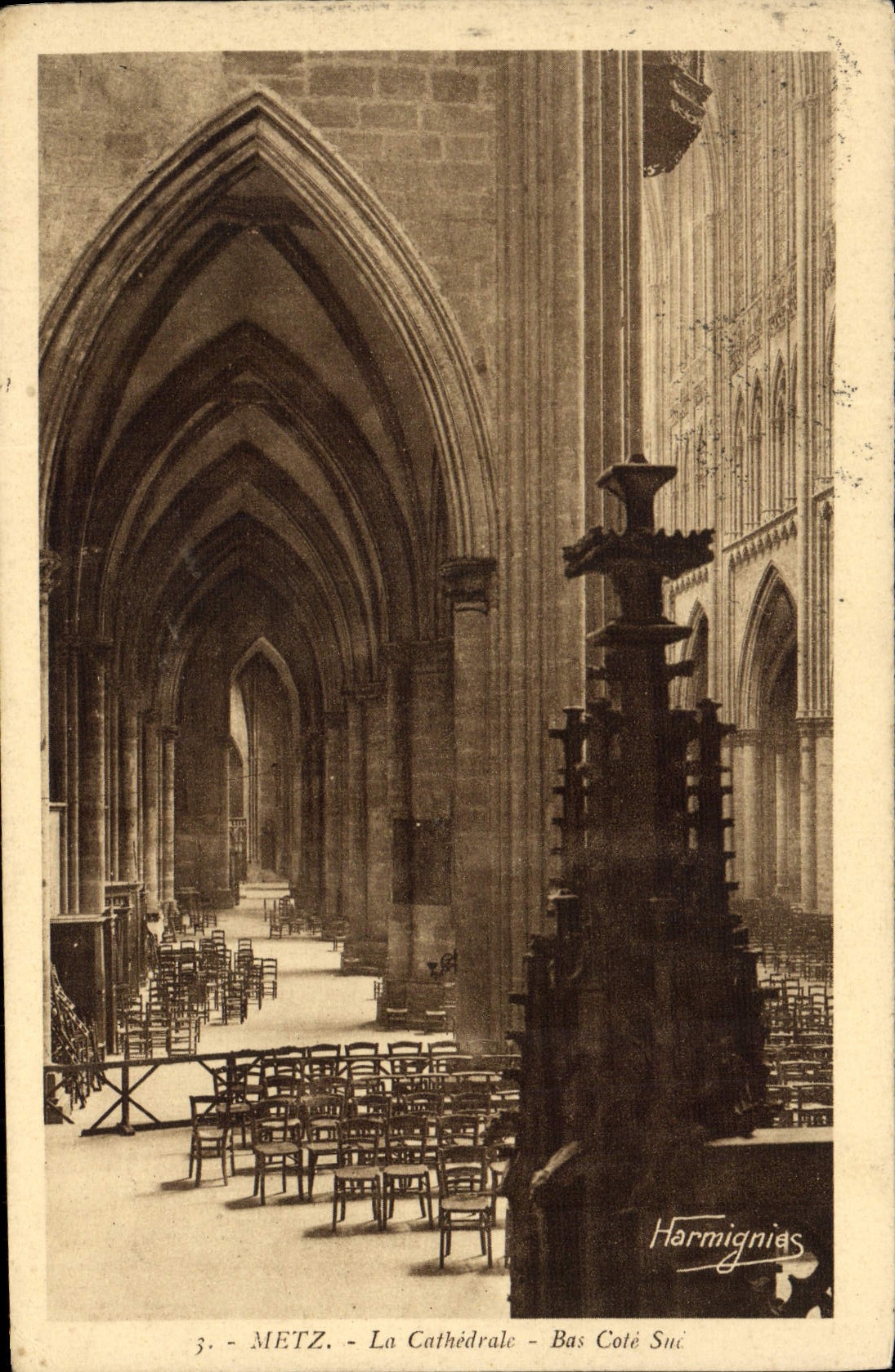 CPA Metz La Cathedrale Bas Cote Sud
