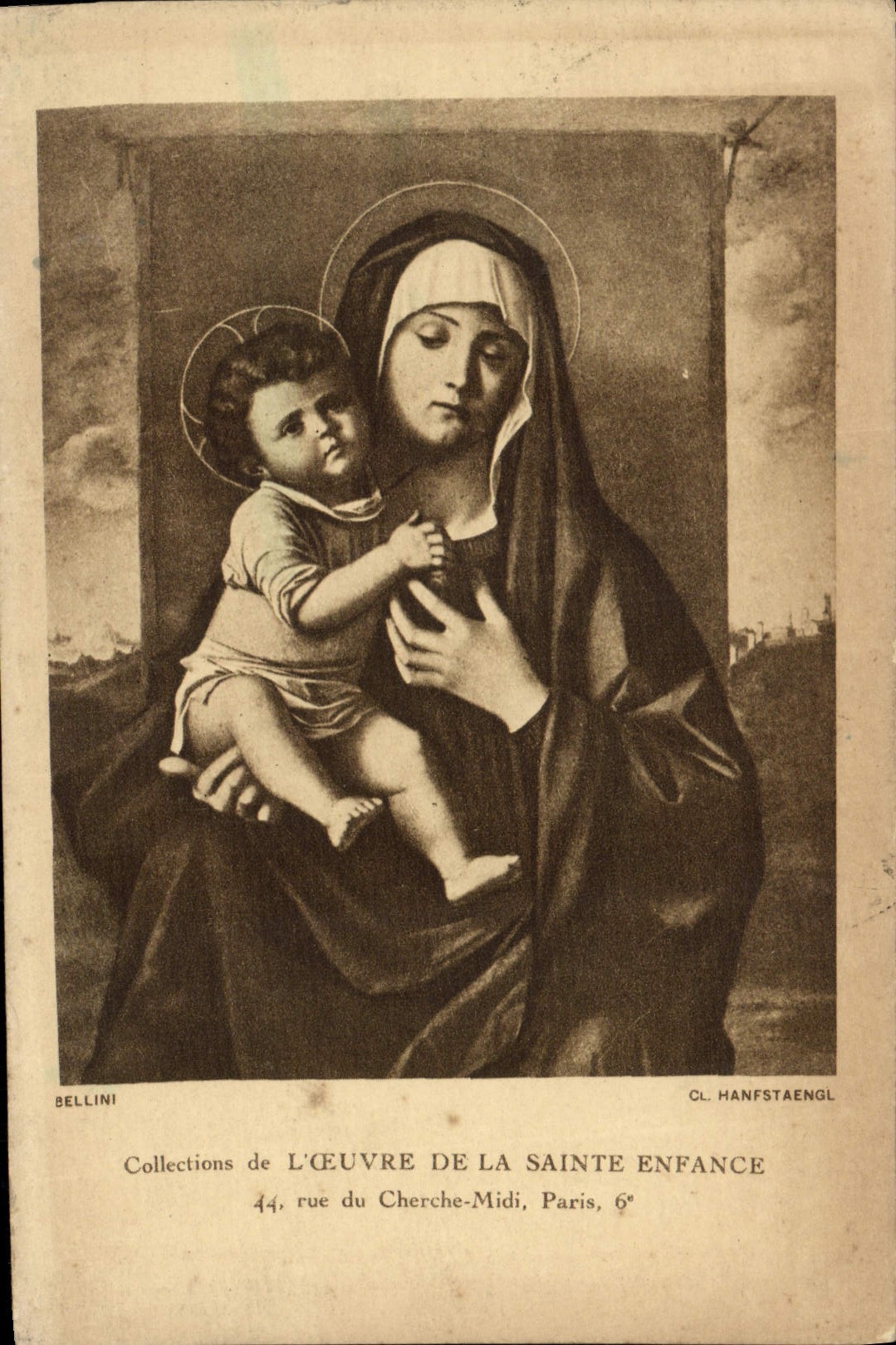 VINTAGE POSTCARD the Work Of Sainte Bellini Childhood