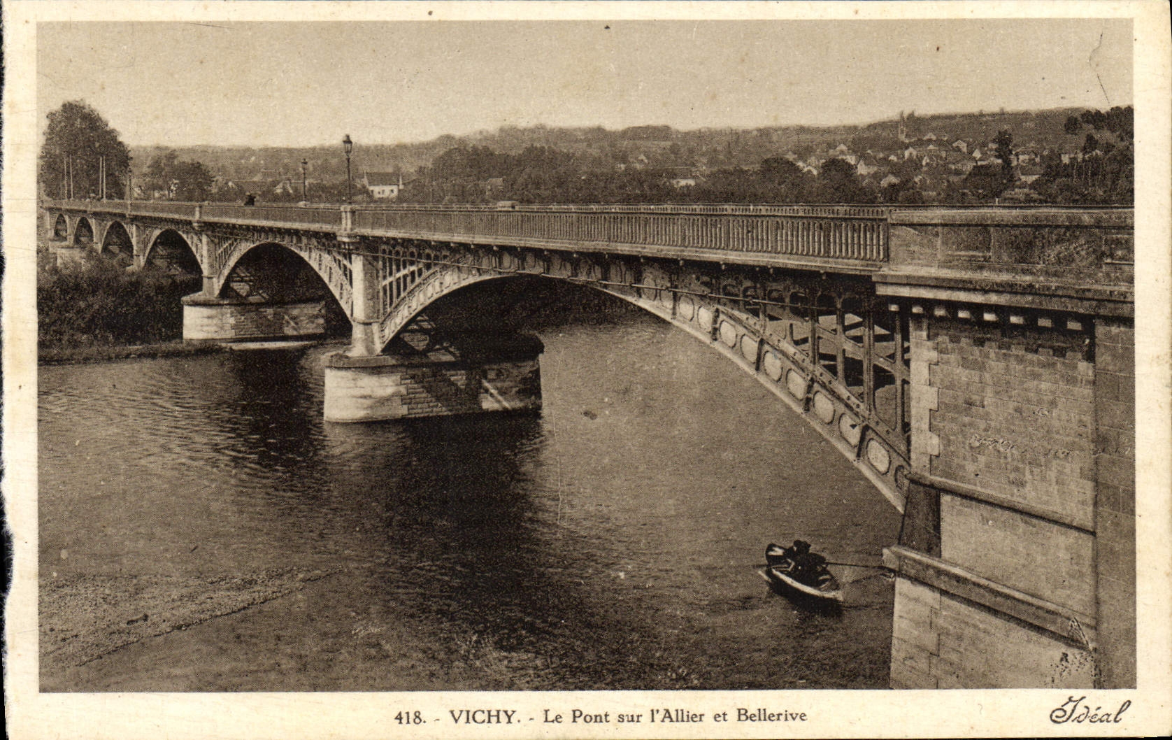 CPA Vichy Le Pont sur I'Allier et Bellerive