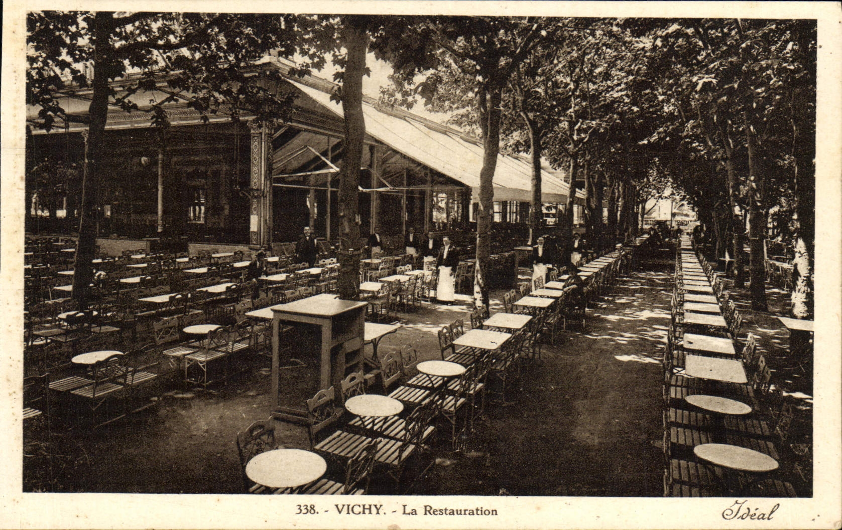 VINTAGE POSTCARD Vichy Restoration