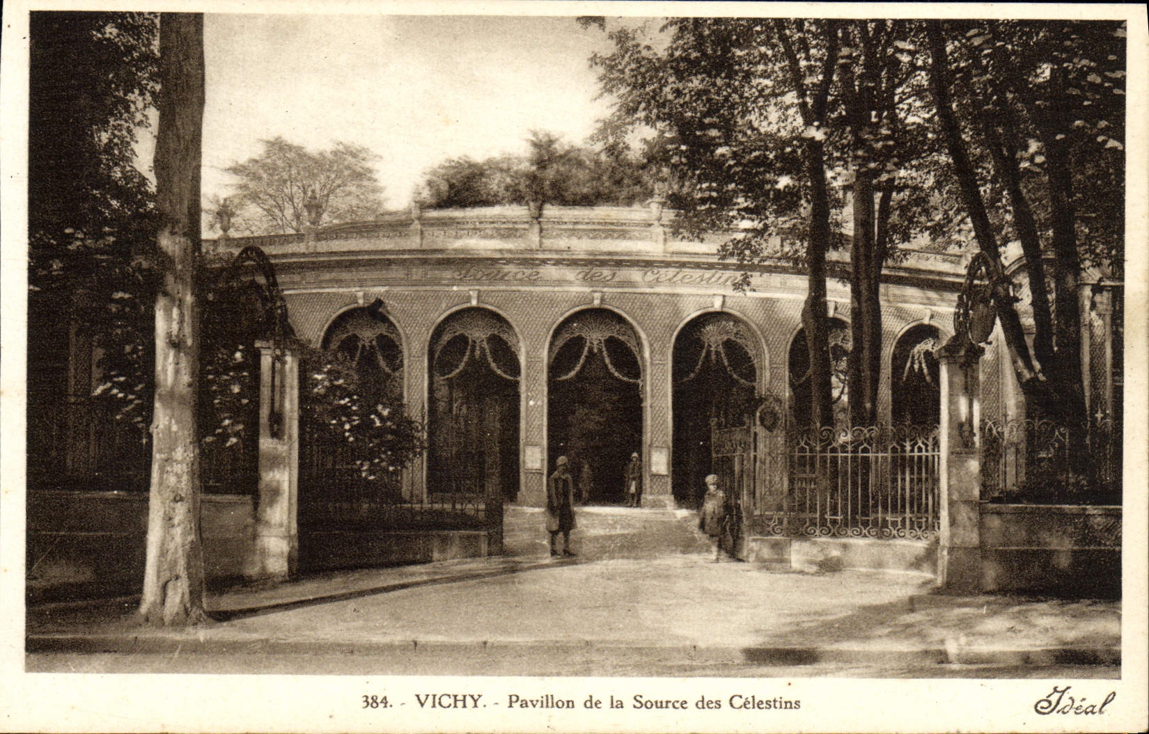 VINTAGE POSTCARD Vichy House of the Source of Celestins
