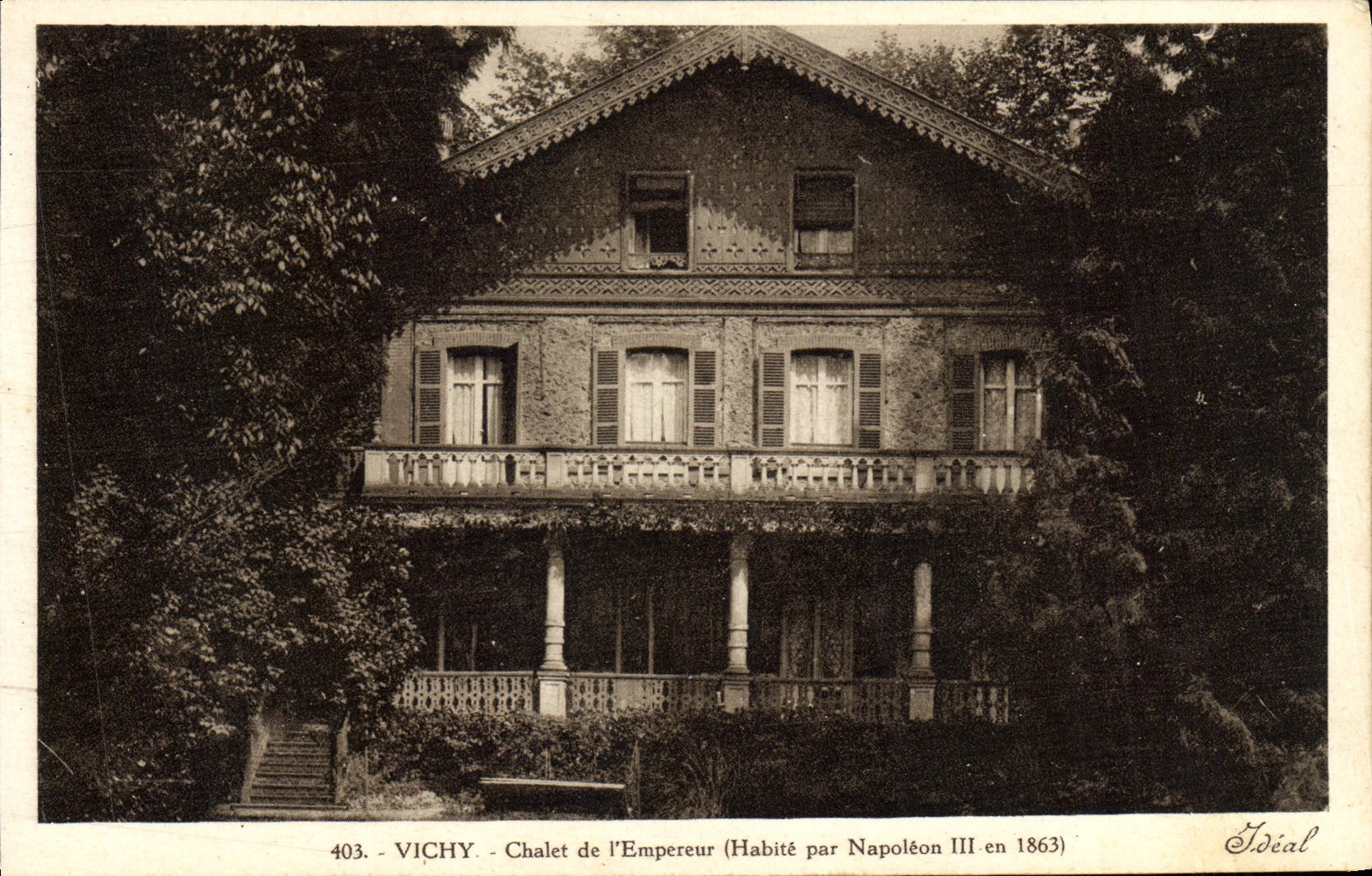 CPA Vichy Chalet de I'Empereur
