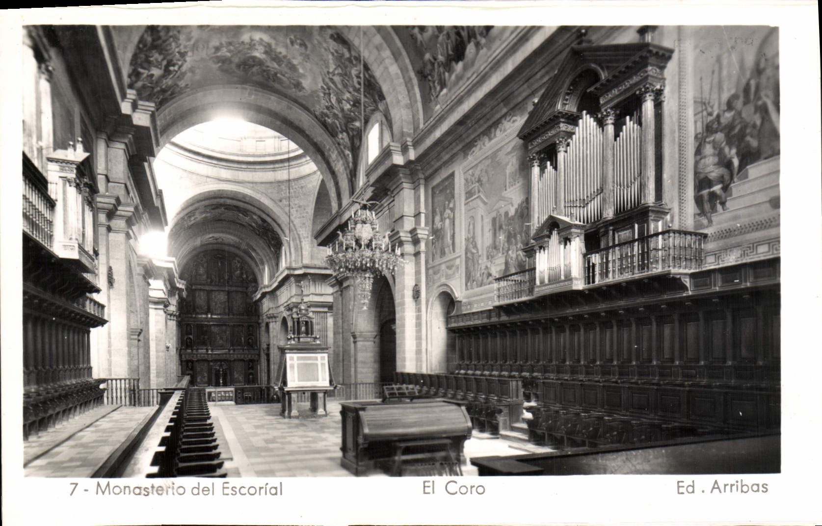 CPA Monasterio del Escorial El Coro Orgue