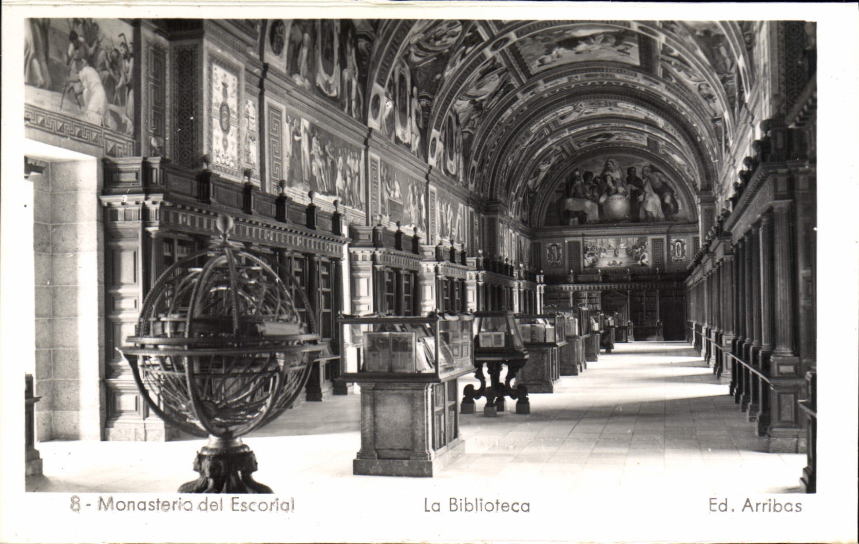 CPA Monasterio del Escorial La Biblioteca Bibliotheque