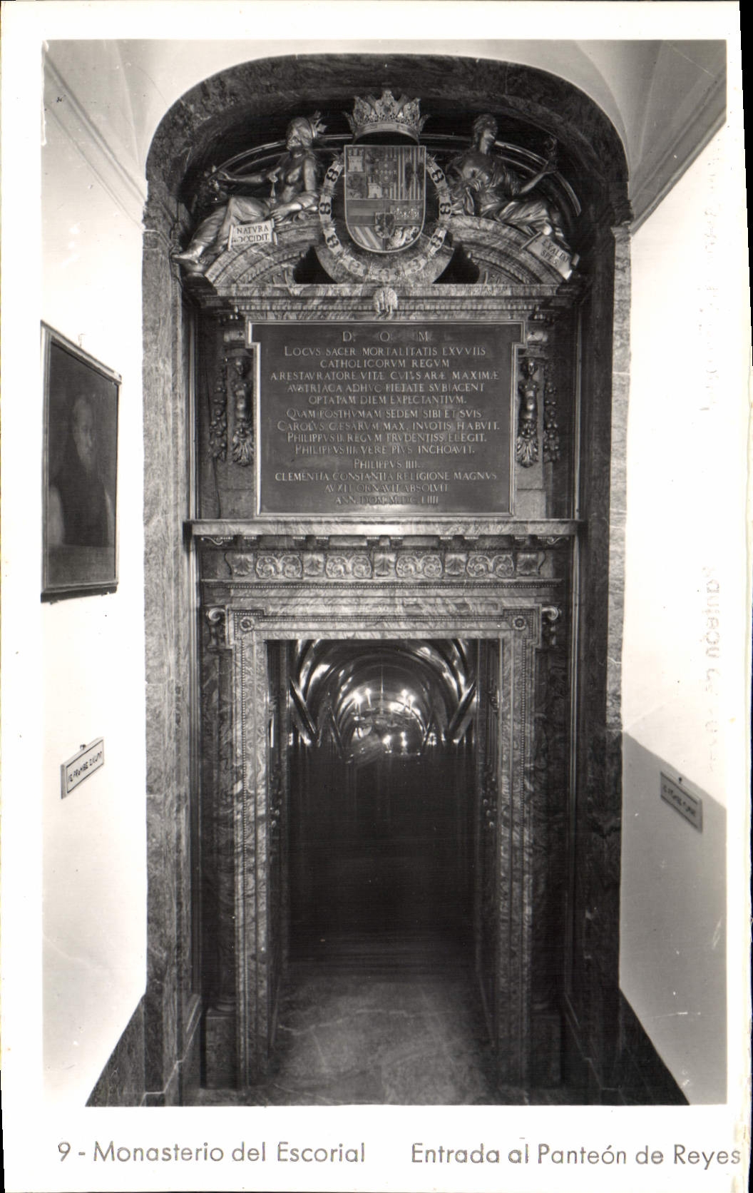 Al Ponteon de Escorial Entrada del del de Monasterio de la POSTAL de la VENDIMIA de Reyes