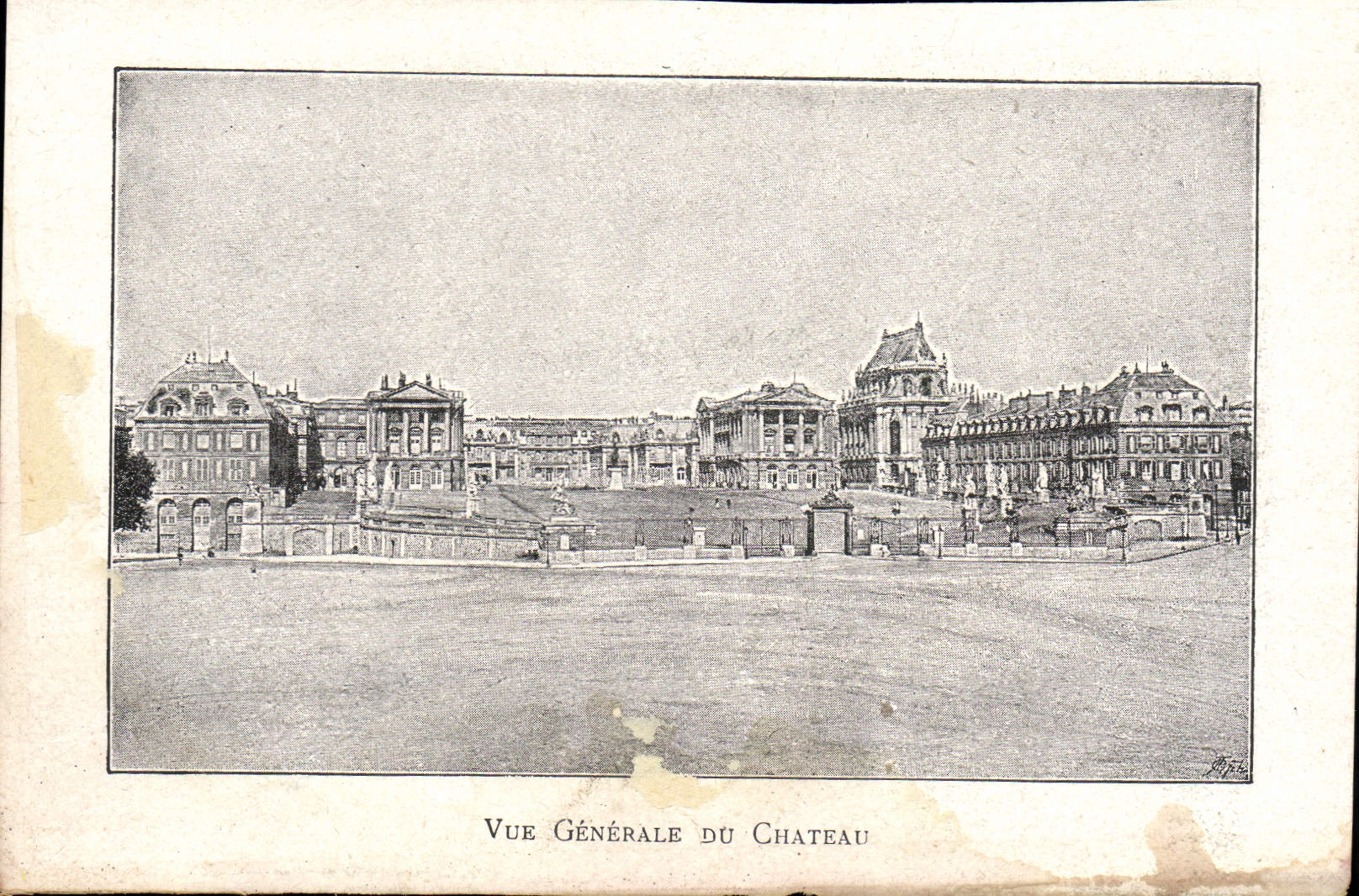 VINTAGE POSTCARD View Of the Versailles Castle