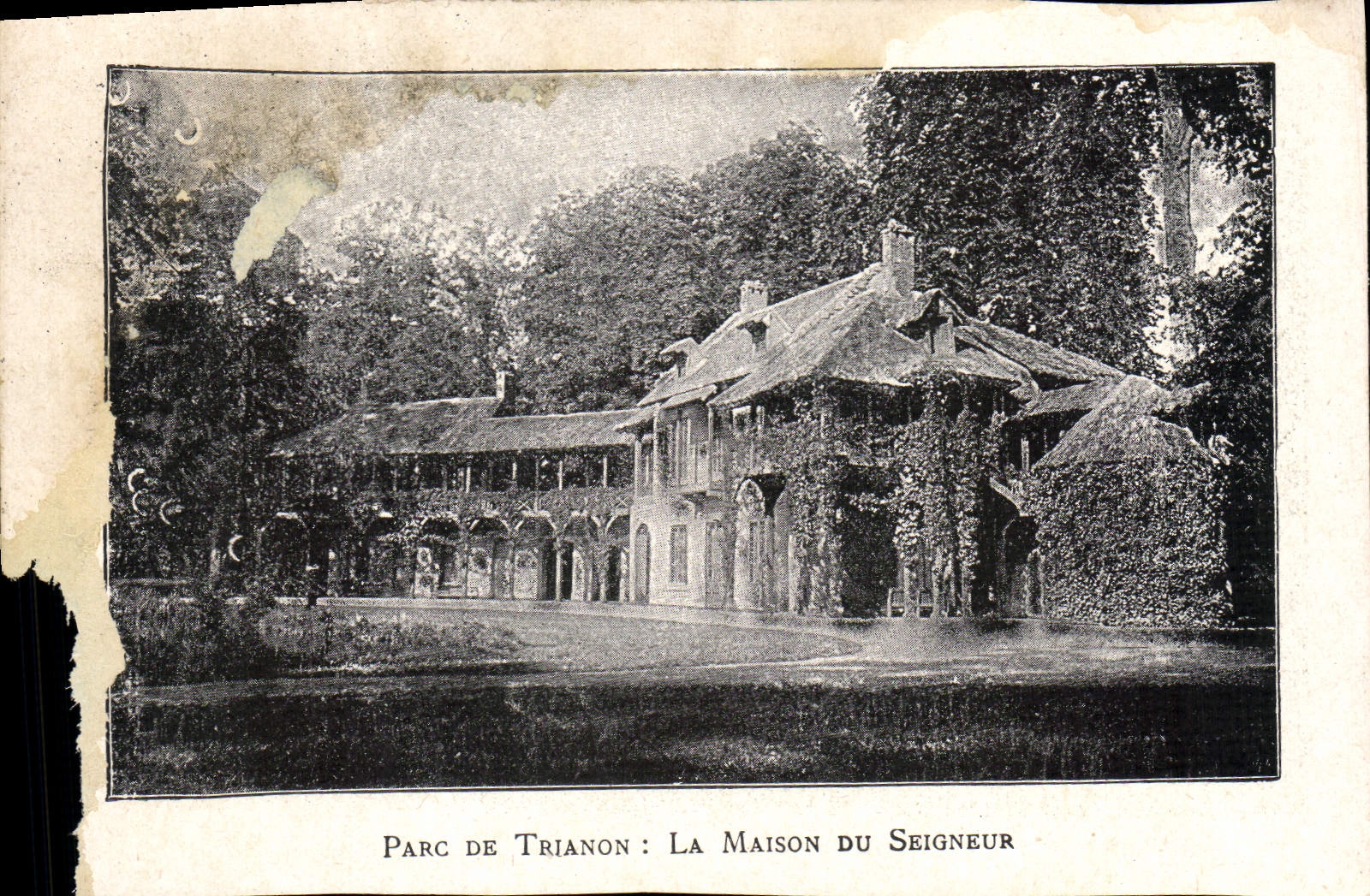 CPA Parc De Trianon La Maison Du Seigneur