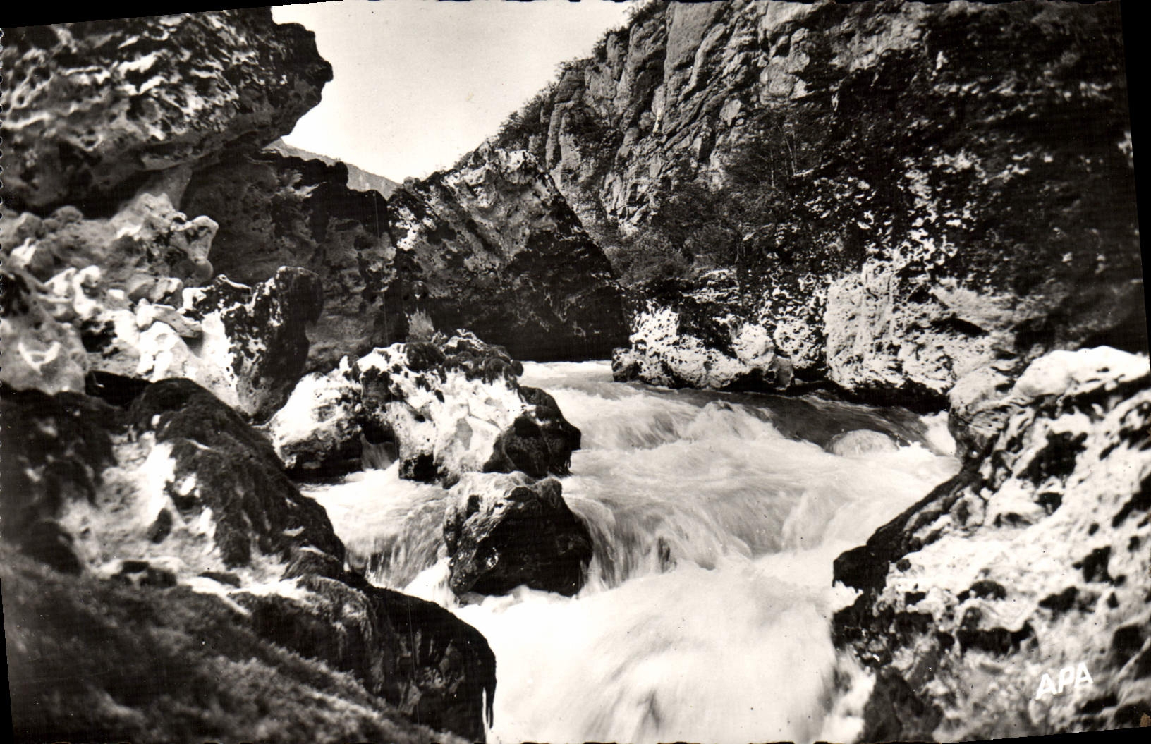 CPM En Parcourant les Gorges du Tarn Le Tarn ou Chaos du Pas de Soucis