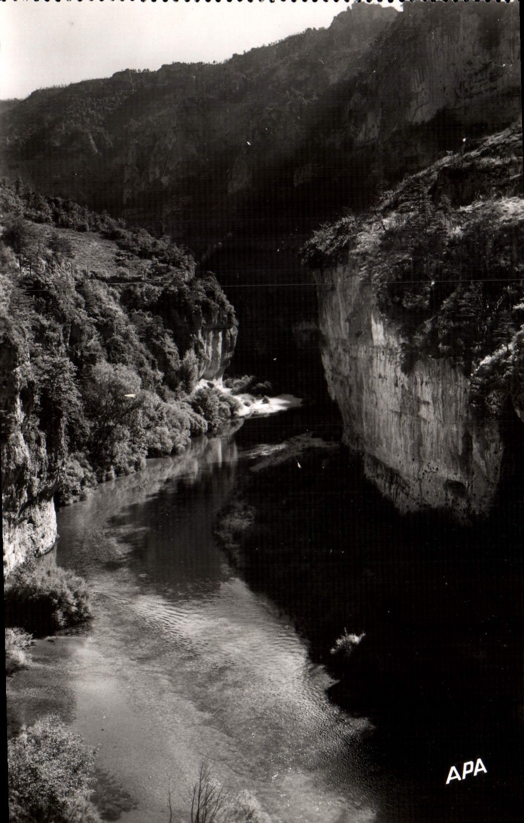 CPM En Parcourant les Gorges du Tarn Les Detroits