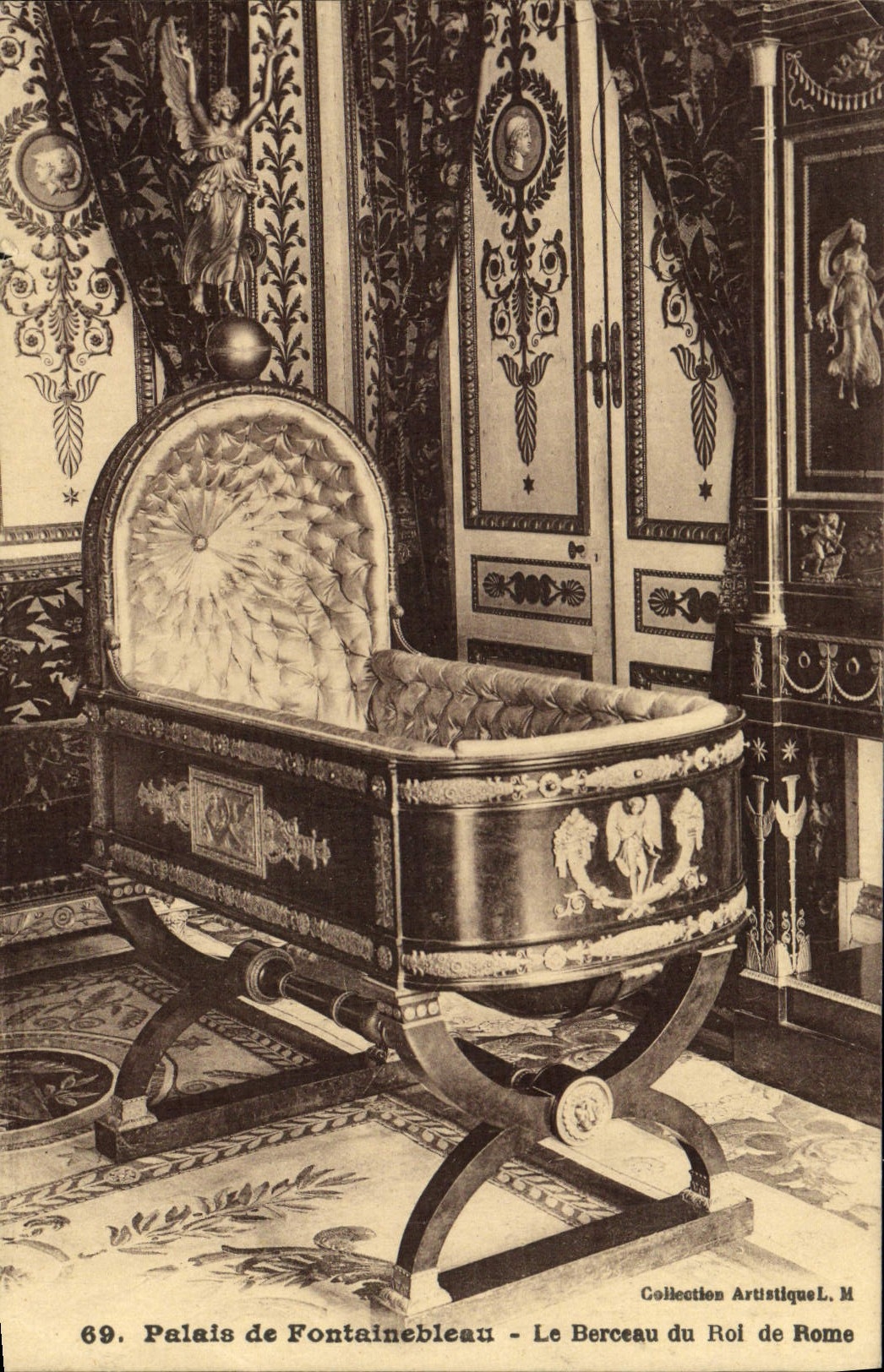 VINTAGE POSTCARD Palate of Fontainebleau the Cradle of Rol of Rome Napoleon