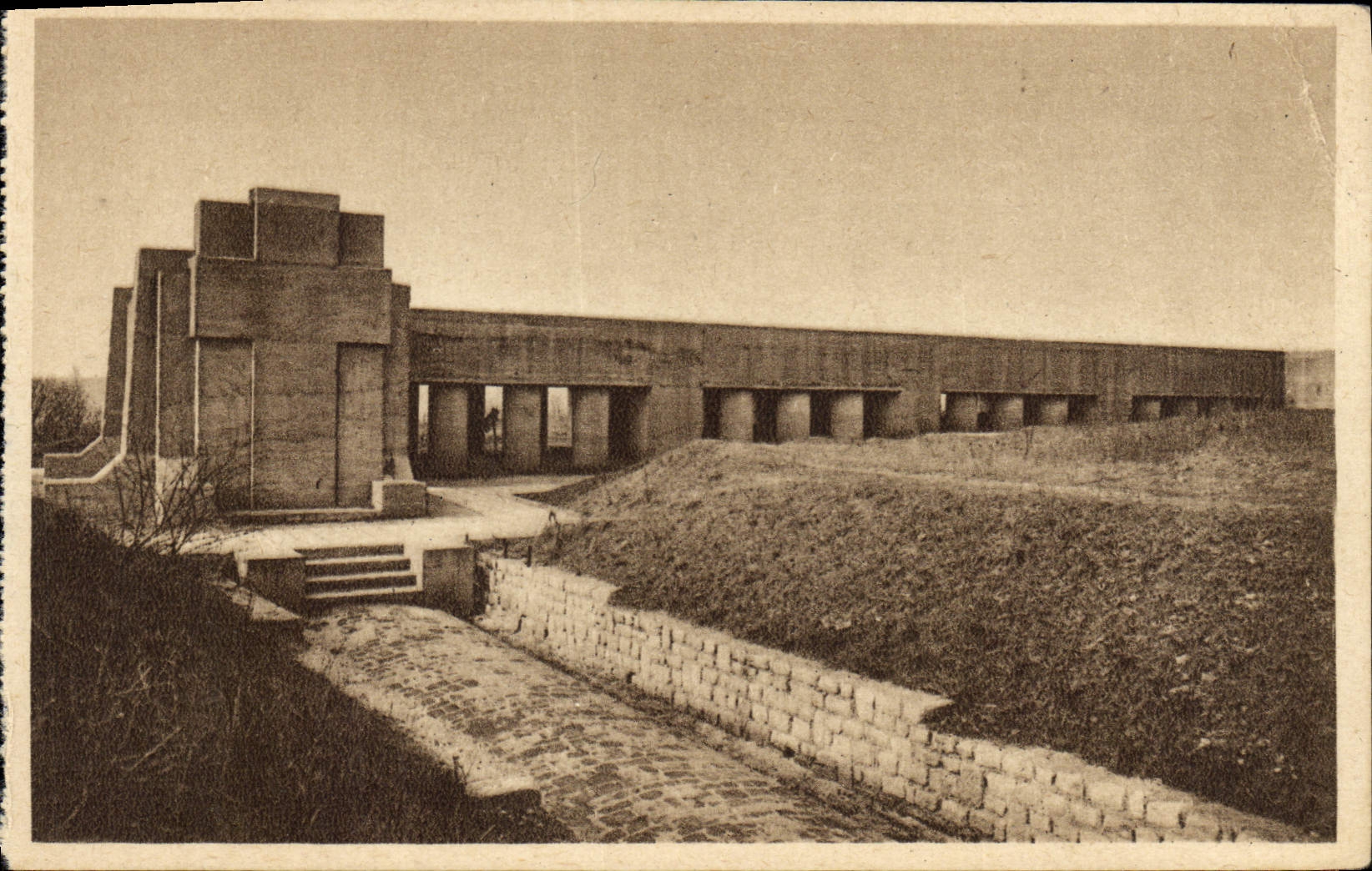 VINTAGE POSTCARD Douaumont Monument of Sliced Bayonets