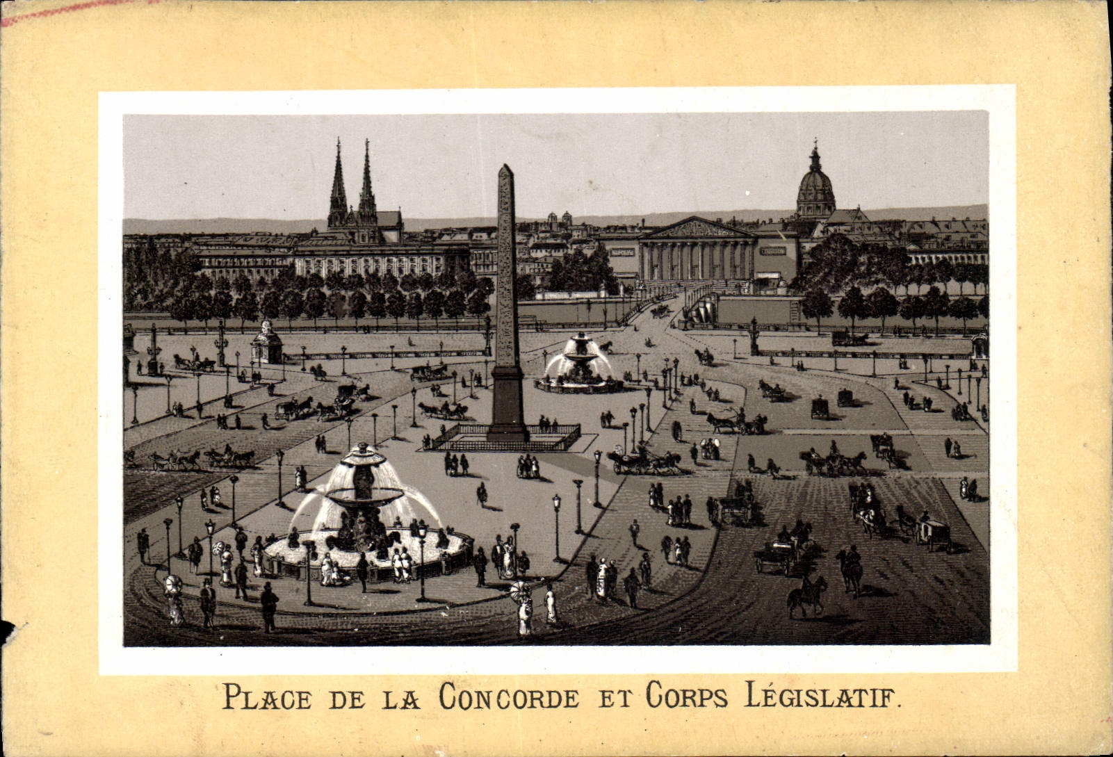 CPA Place De La Concorde Et Corps Legislatif