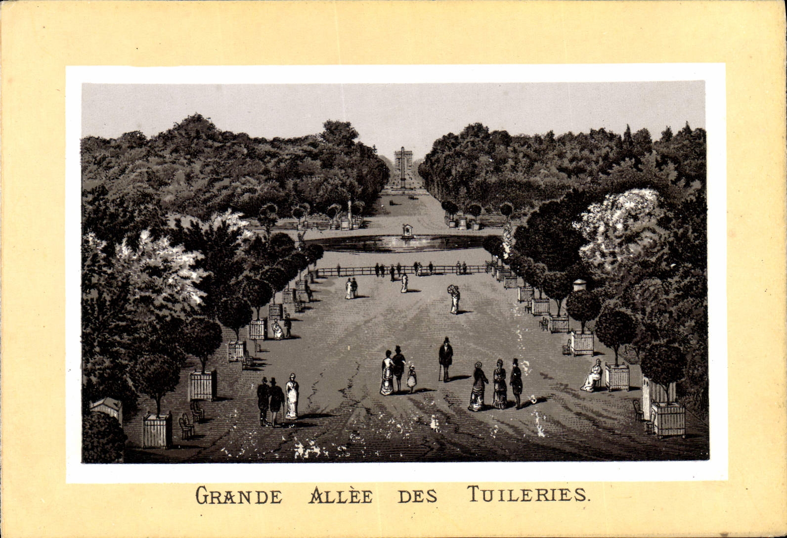 CPA Paris Grande Allee Des Tuileries