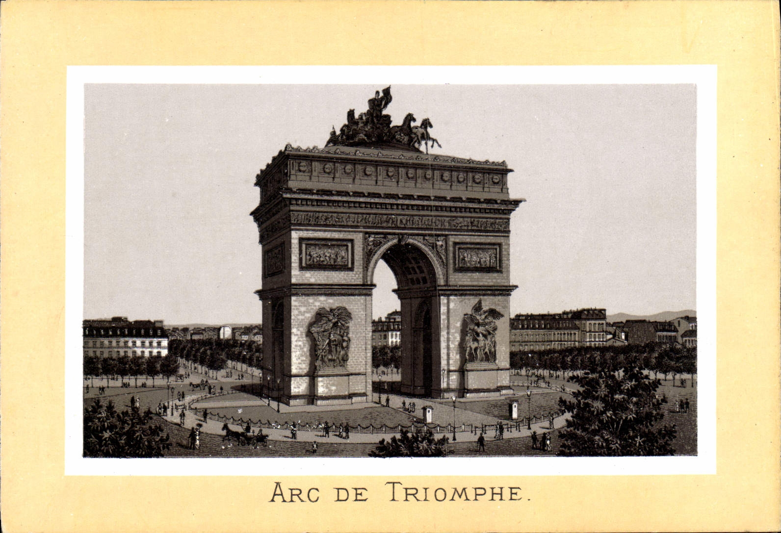 CPA Paris Arc De Triomphe