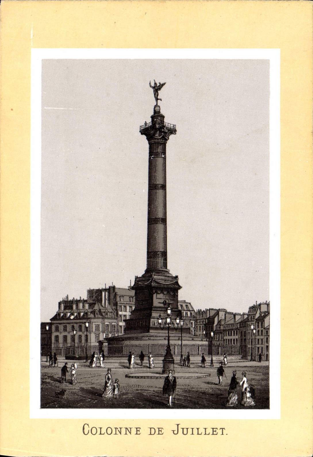 CPA Paris Colonne De Juillet