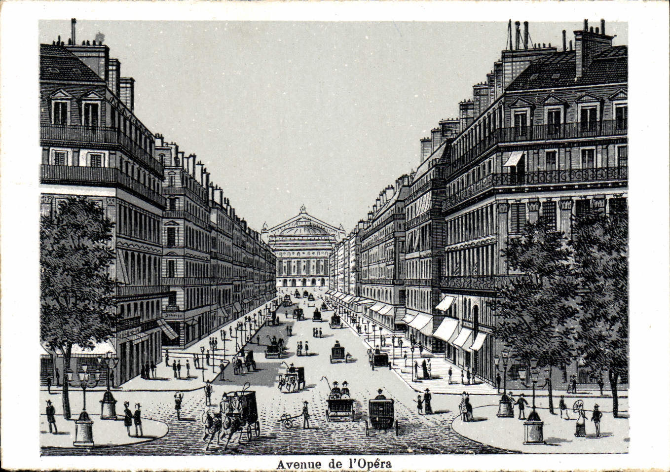 CPA Paris Avenue de I'Opera Palais Royal