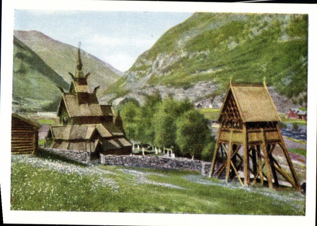MODERN CARD Borgund Stavkirke Loerdal