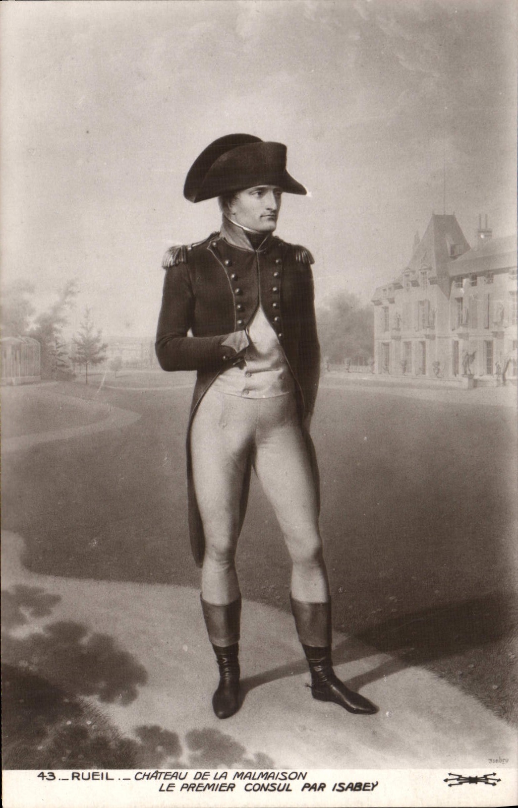 CPA Rueil Chateau De La Malmaison Le premier consul par Isabey Napoleon 1er