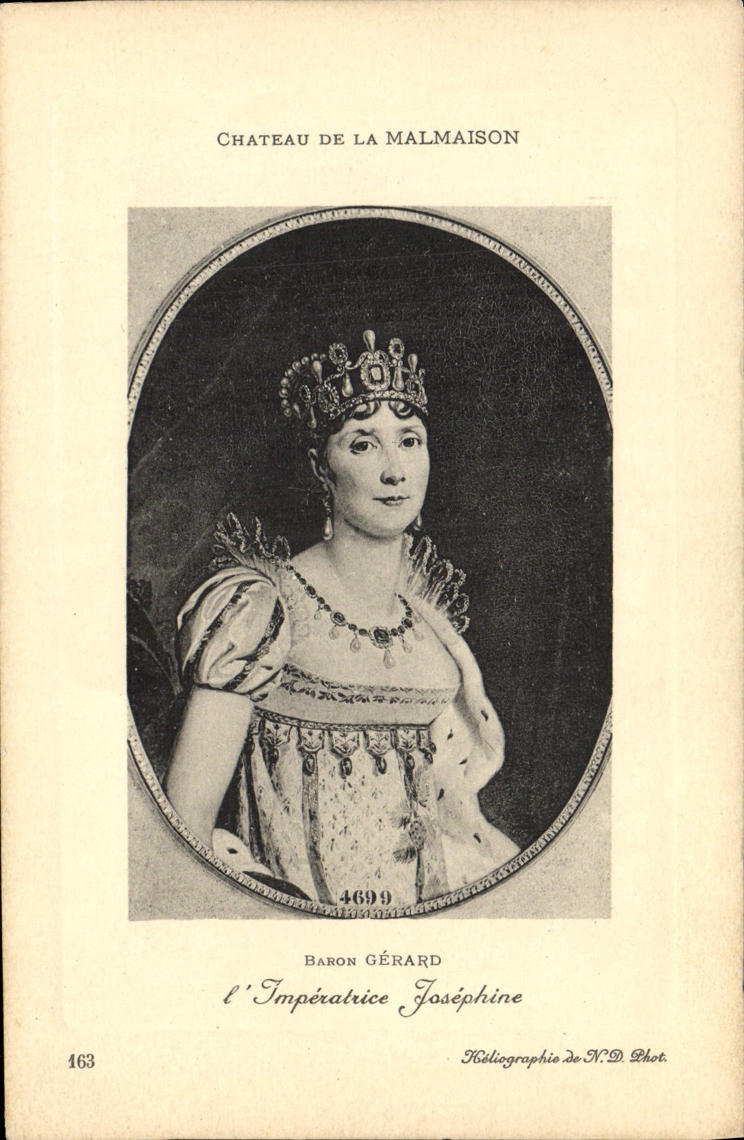 CPA Chateau De La Malmaison L'imperatrice Josephine Baron Gerard