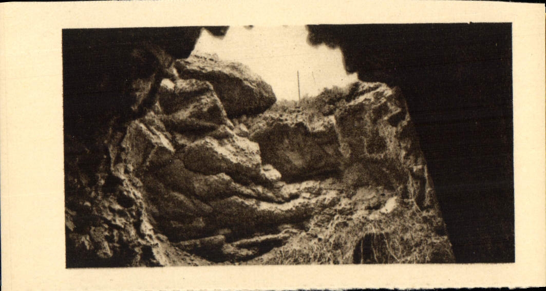 VINTAGE POSTCARD Extremely of Douaumont Place of the explosion of a shell of 400 Militaria French