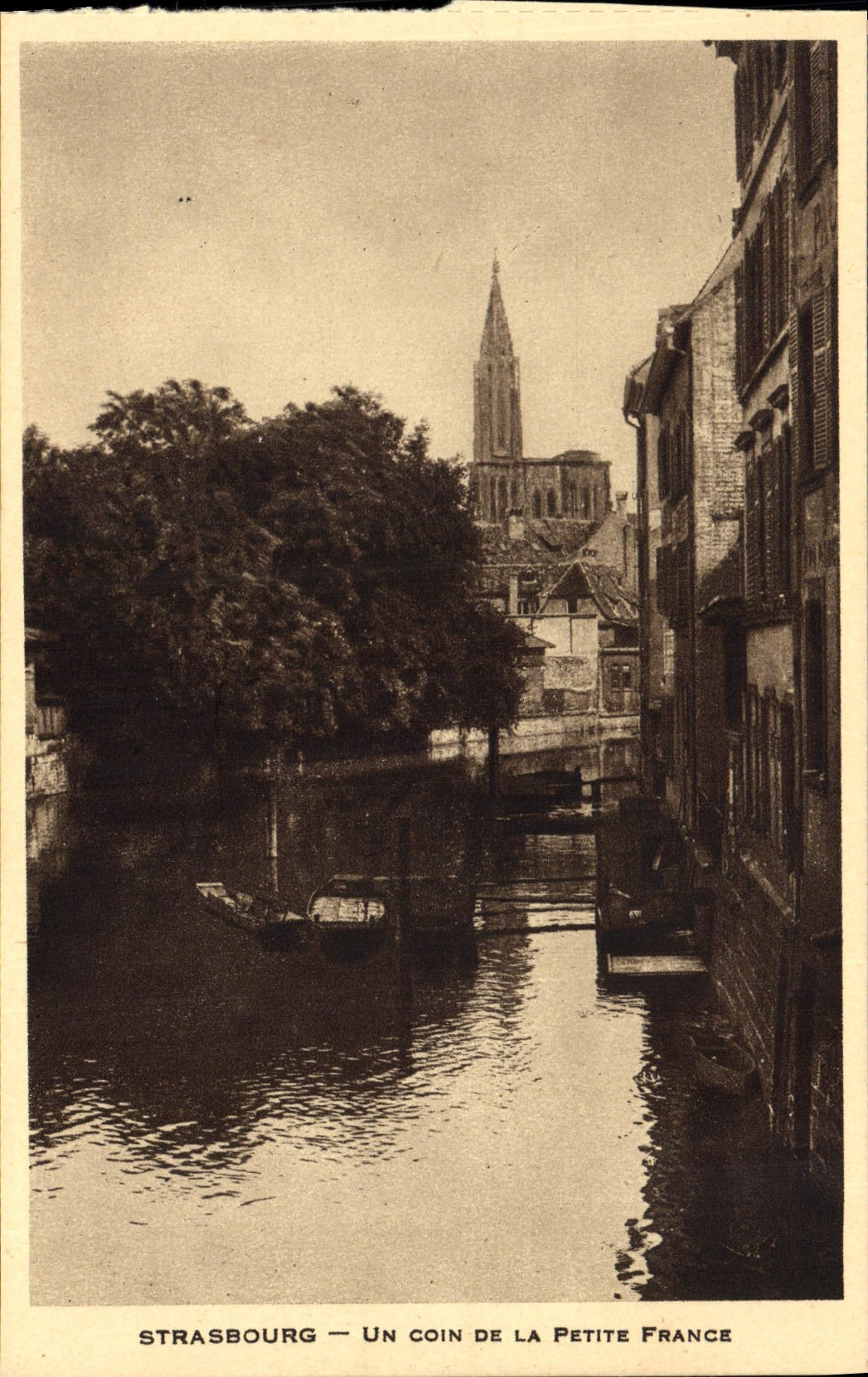 POSTAL Estrasburgo de la VENDIMIA una esquina de pequeña Francia