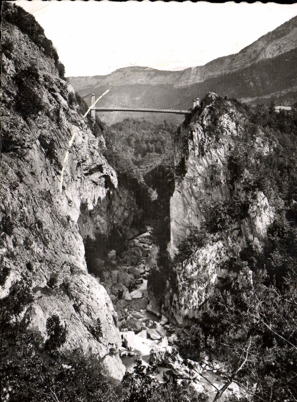 MODERN CARD Picturesque Savoy Surroundings of Aix Les Bains the Bridge of the Abyss