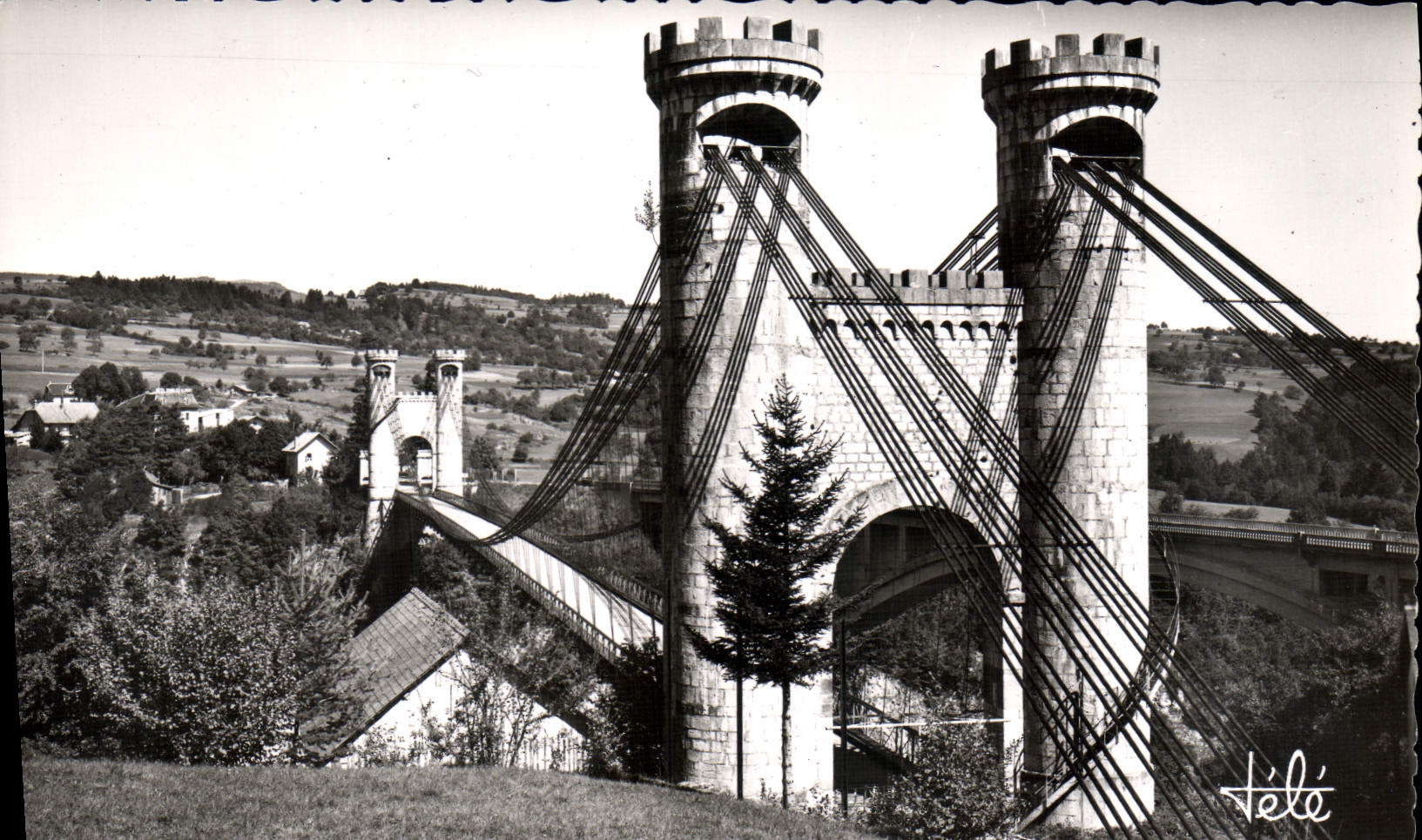 POSTAL MODERNA puente de los alrededores de Ruail de Annecy
