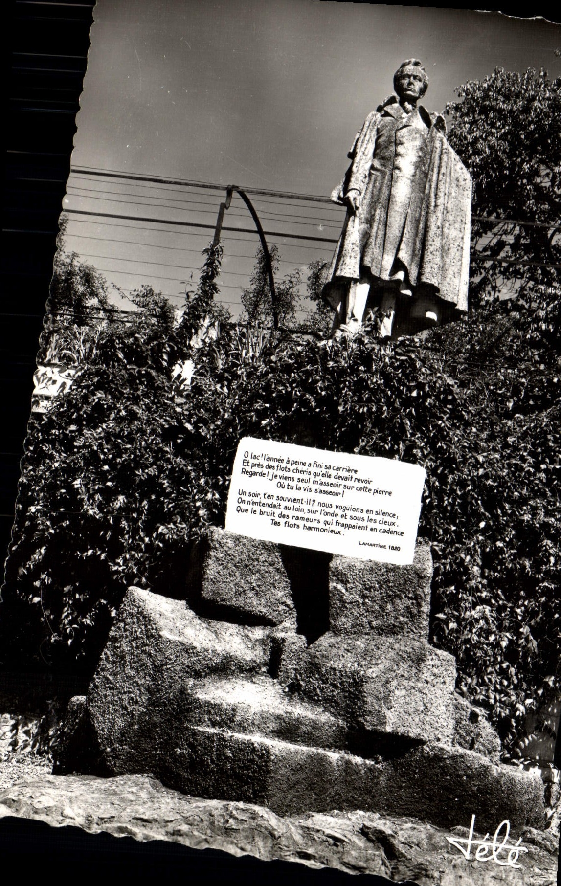 MODERN CARD Environs of Aix Les Bains End of the Lake Rules of Lamartine