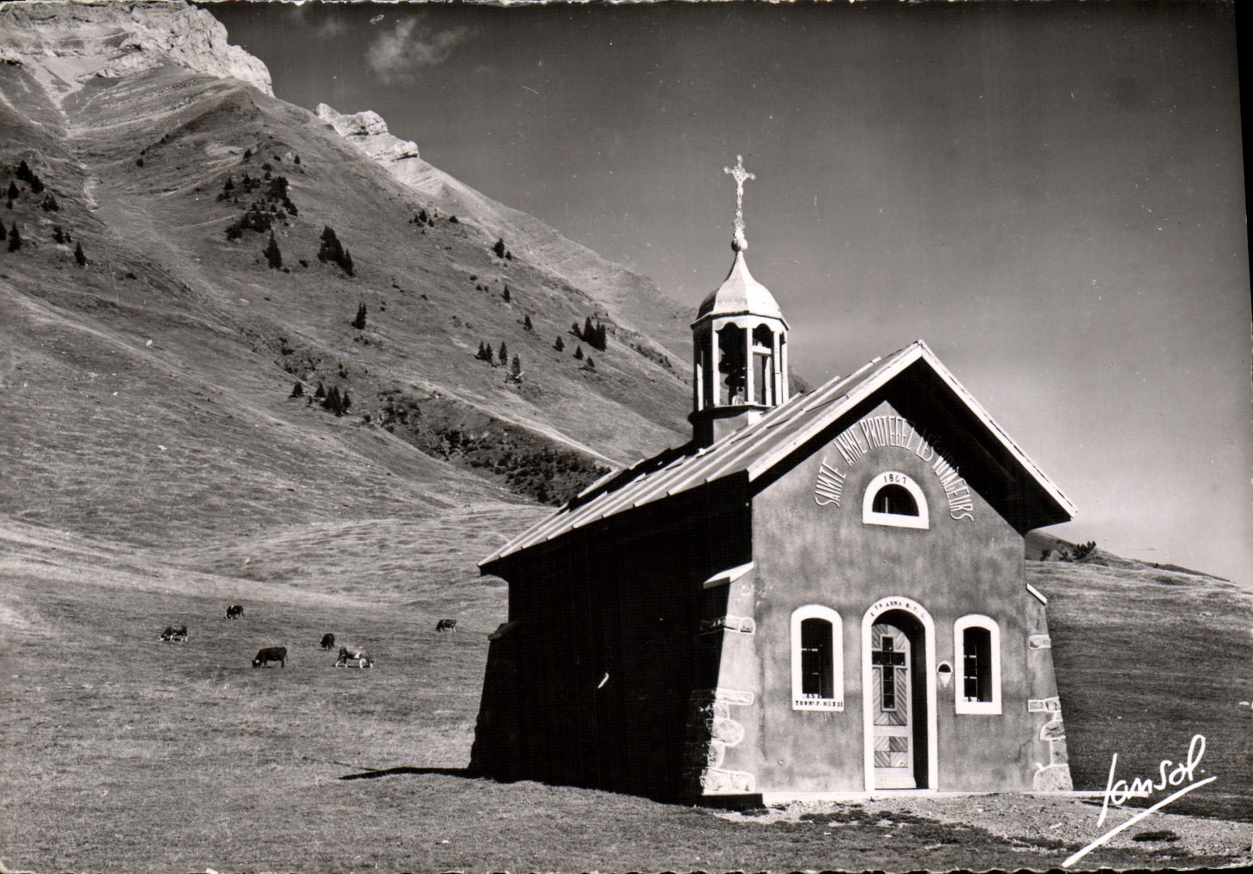CPM Le Col de Aravis La Chapelle Ste Anne Et la Porte des Aravis