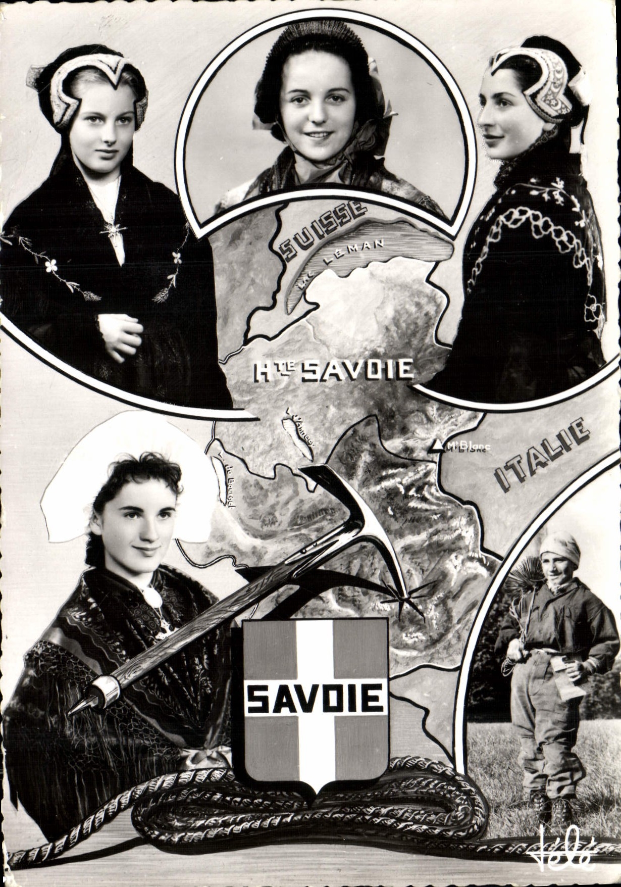 CPM La Savoie Costumes de Tarentaise Maurienne et le Ramoneur Folklore 