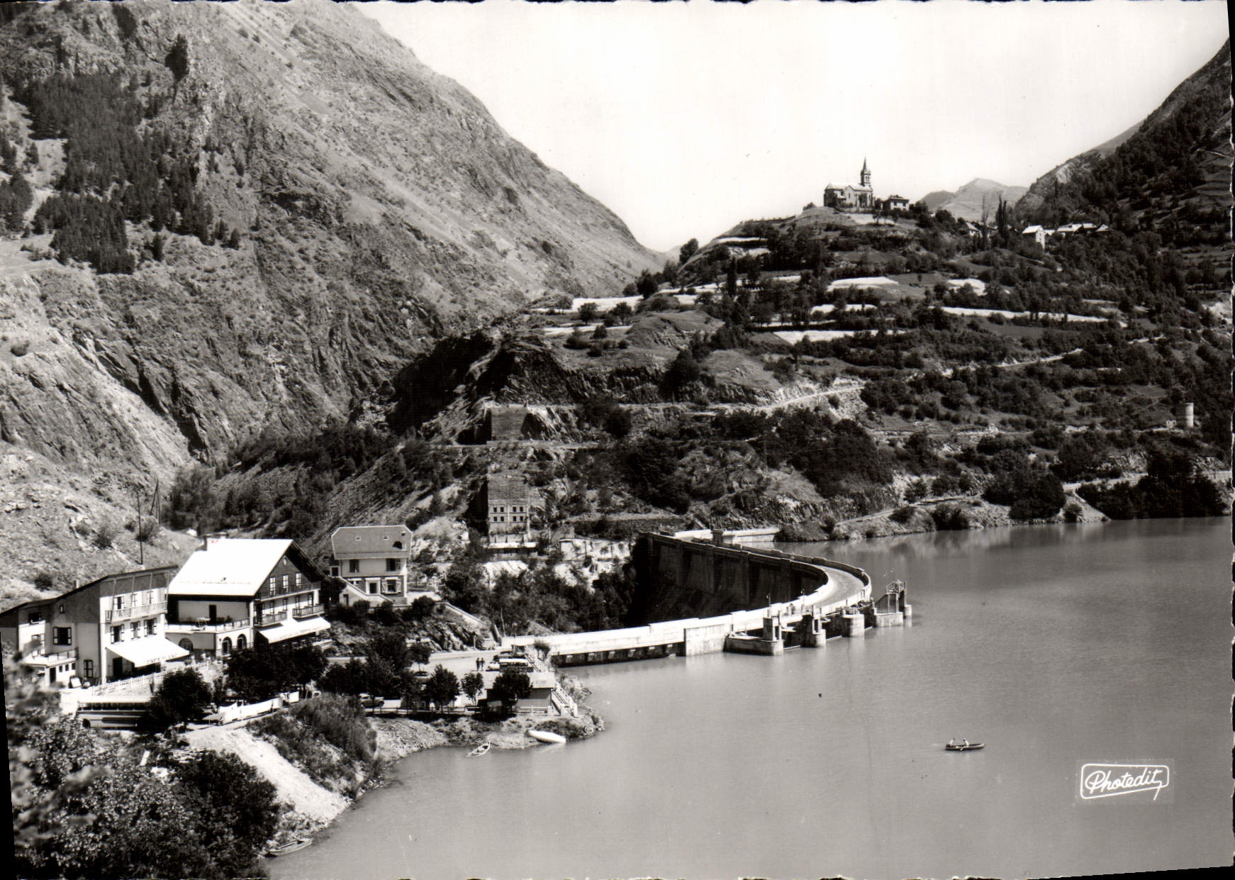 CPM Vallee De La Romanche Le Barrage du Chambon 1962
