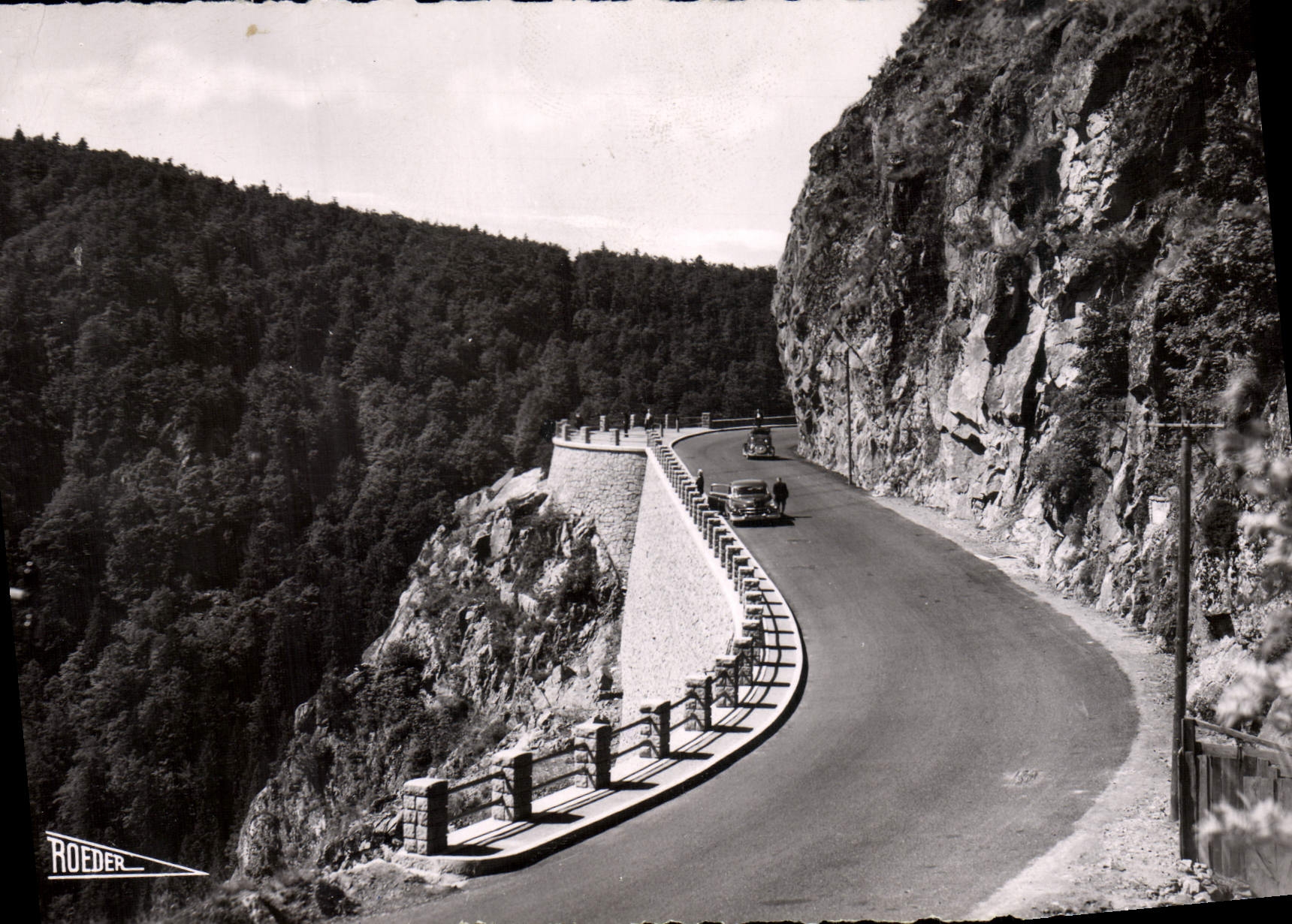 MODERN CARD Road of Munster near Schlucht