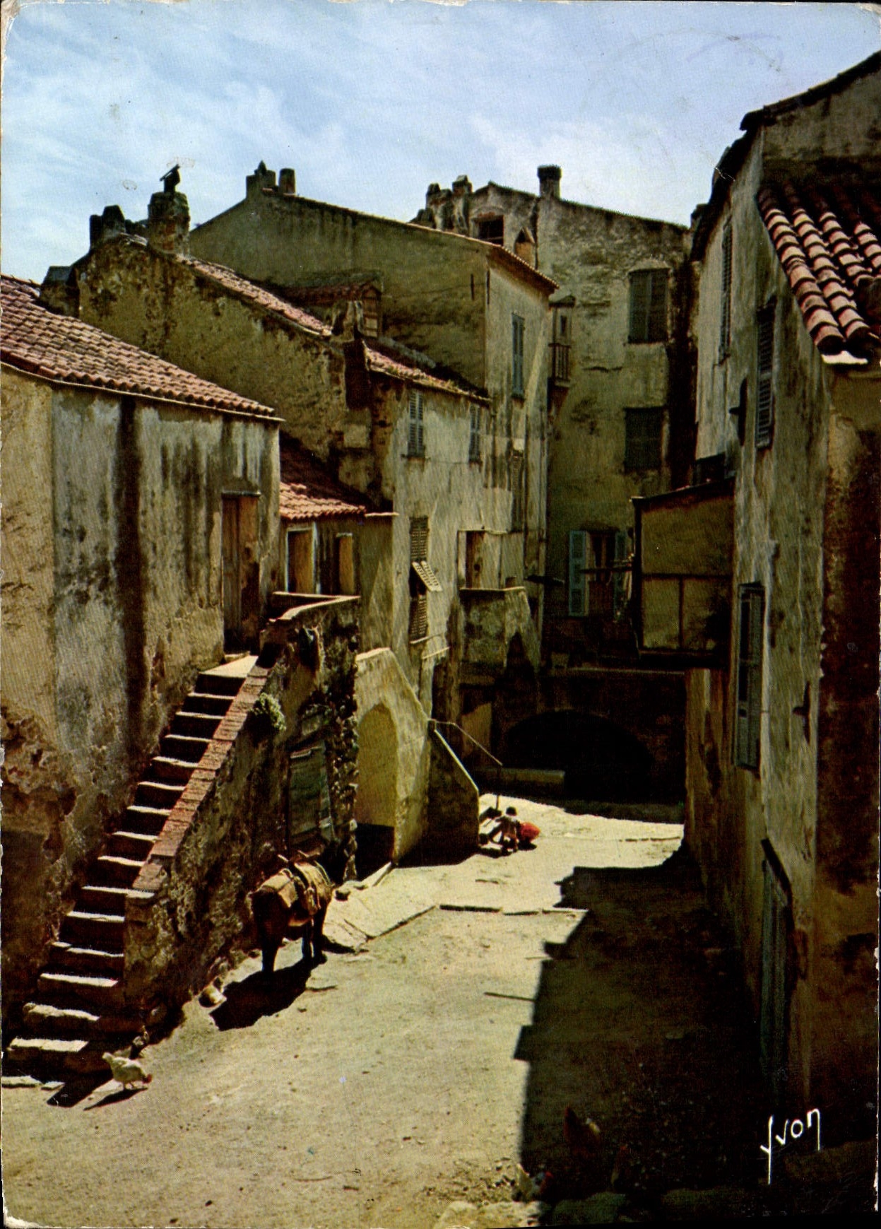 CPM Couleurs Et Lumiere De France La Corse Calvi Vieilles maisons dans la basse ville