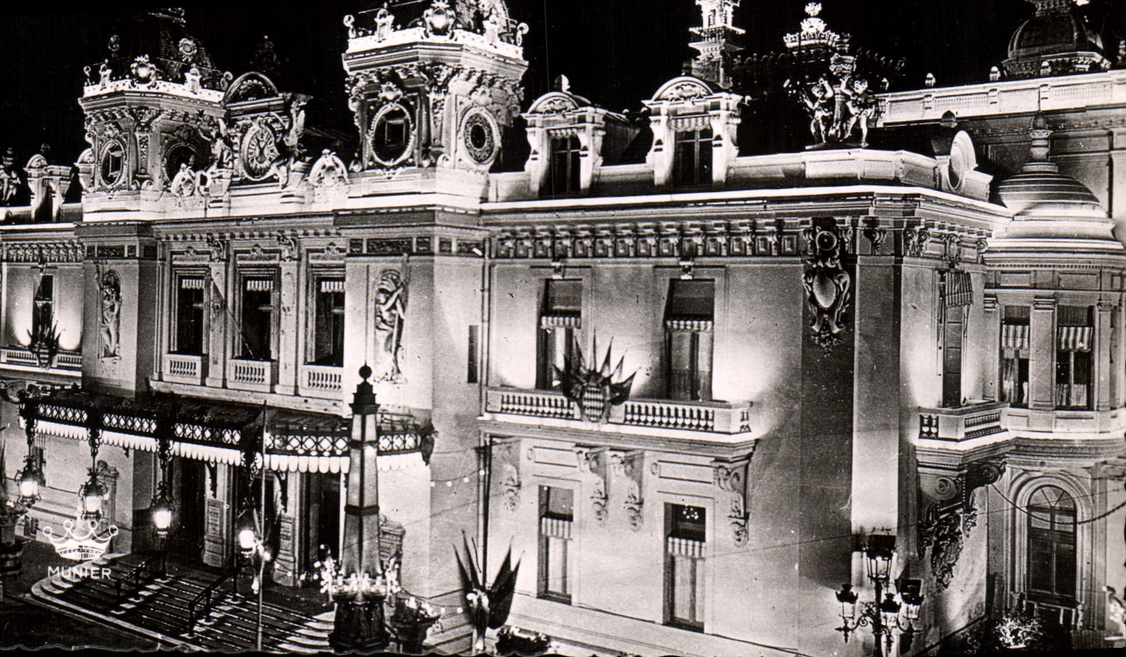 MODERN CARD Monte Carlo the casino Night effect