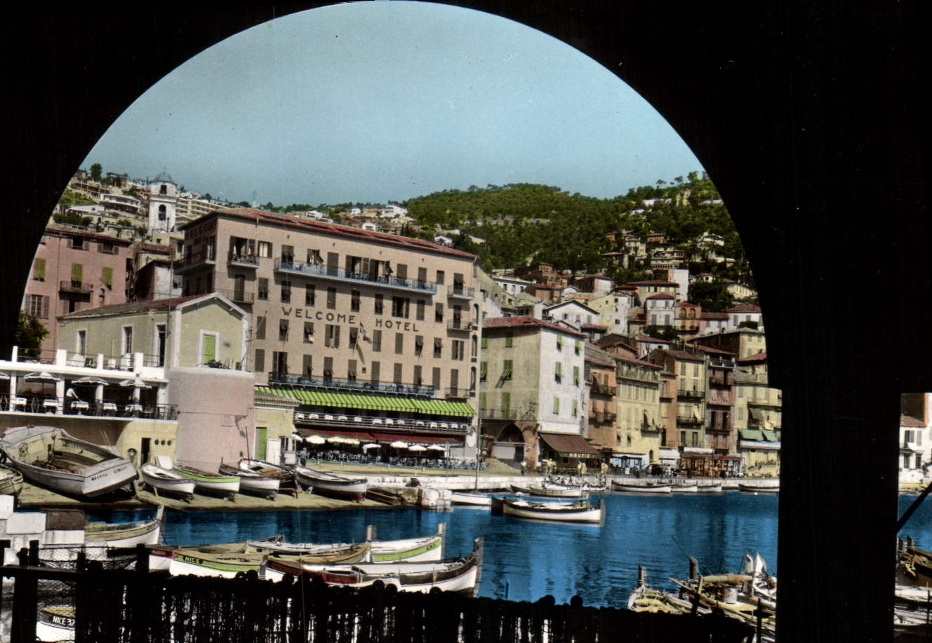 MODERN CARD Dimension Of Villefranche Azure On Sea Escaped on the port and the quays