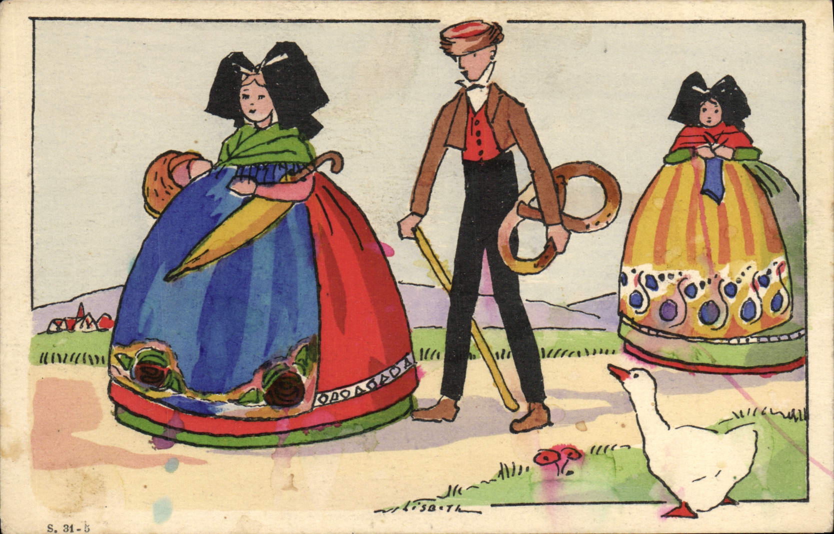 CPA Alsace Folklore 