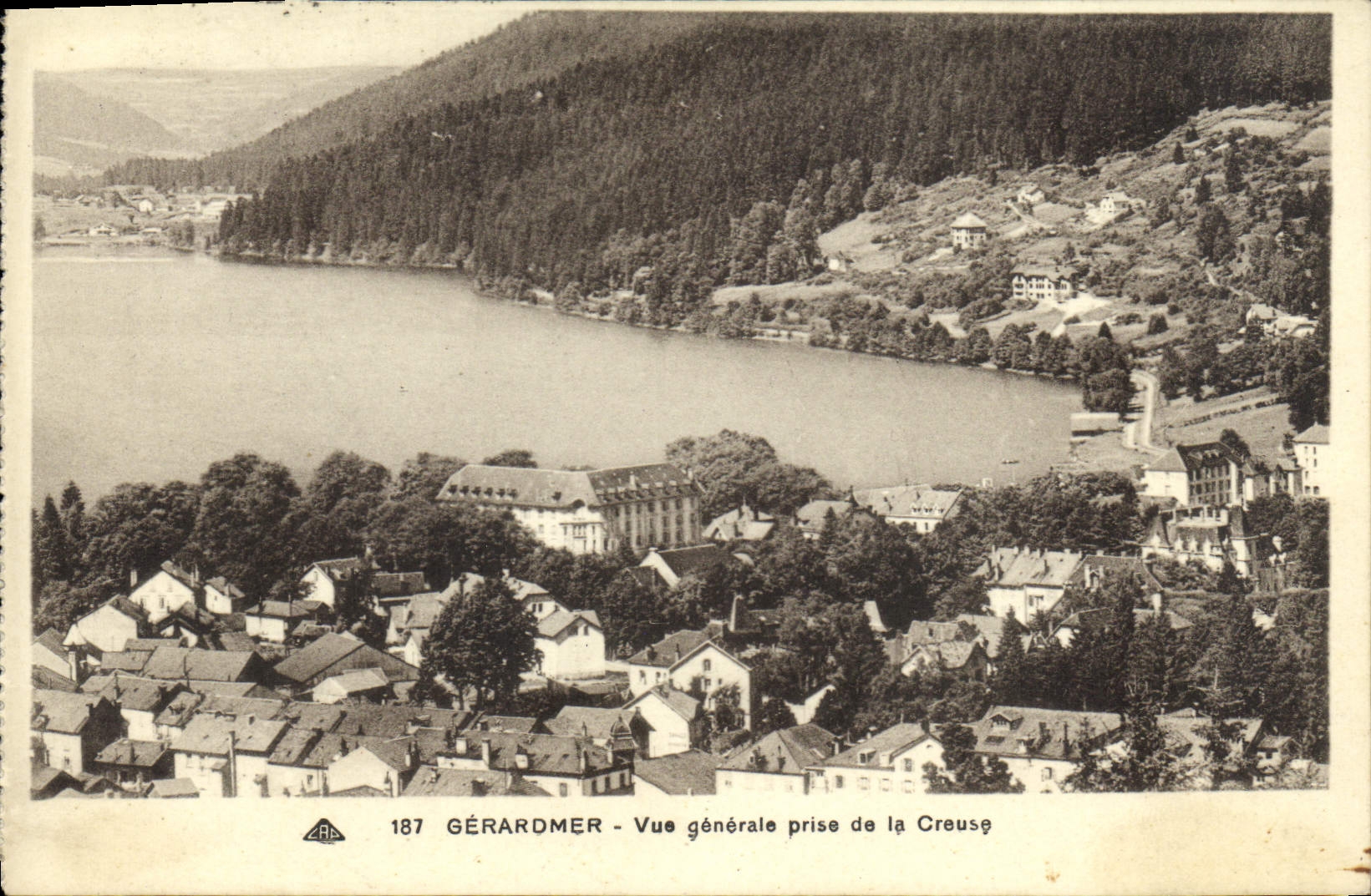VINTAGE POSTCARD Gerardmer View taken of the Hollow one