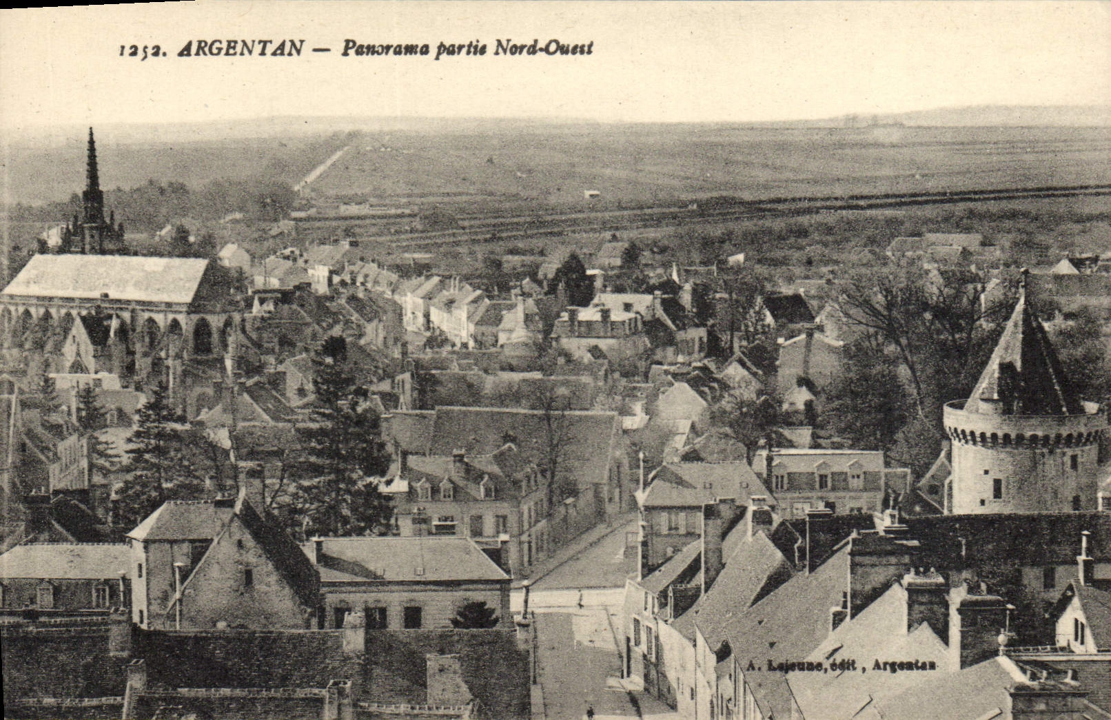 CPA Argentan Panorama partie Nord Ouest