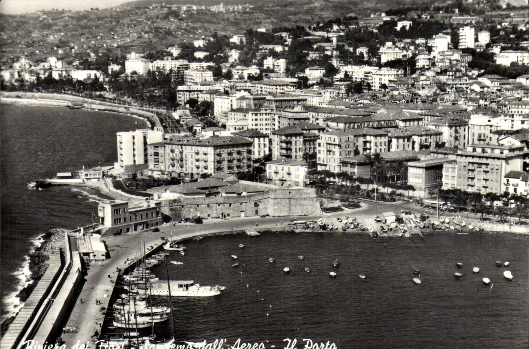 CPM Riviera del Fiori Sanremo dall Aereo il porto