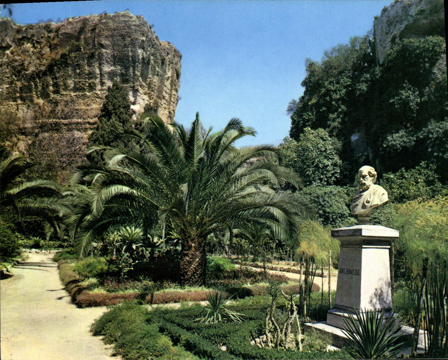 MODERN CARD Siracusa Latomia dei Cappucini Ruled Archimedes