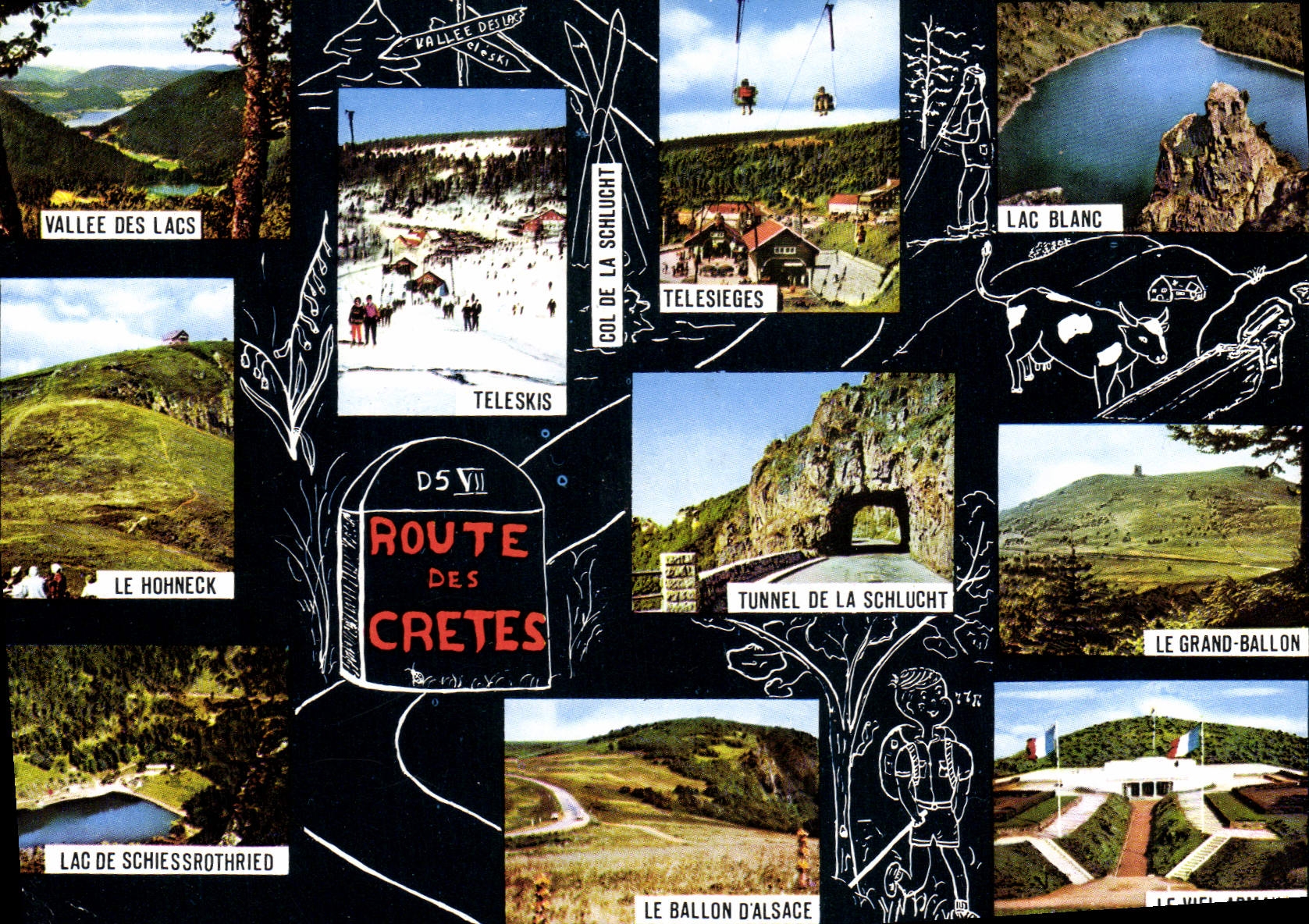 POSTAL MODERNA camino de los picos