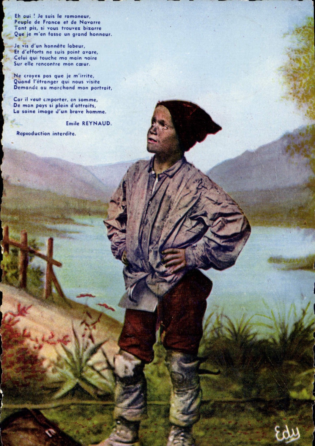 CPM Je Suis Le Ramoneur Peuple De France Et De Navarre Enfant Folklore 