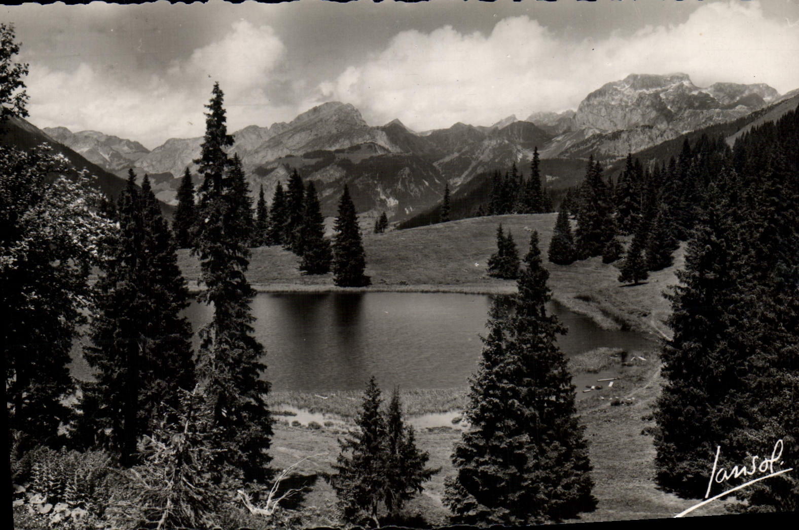 MODERN CARD Chatel Lake De Conches