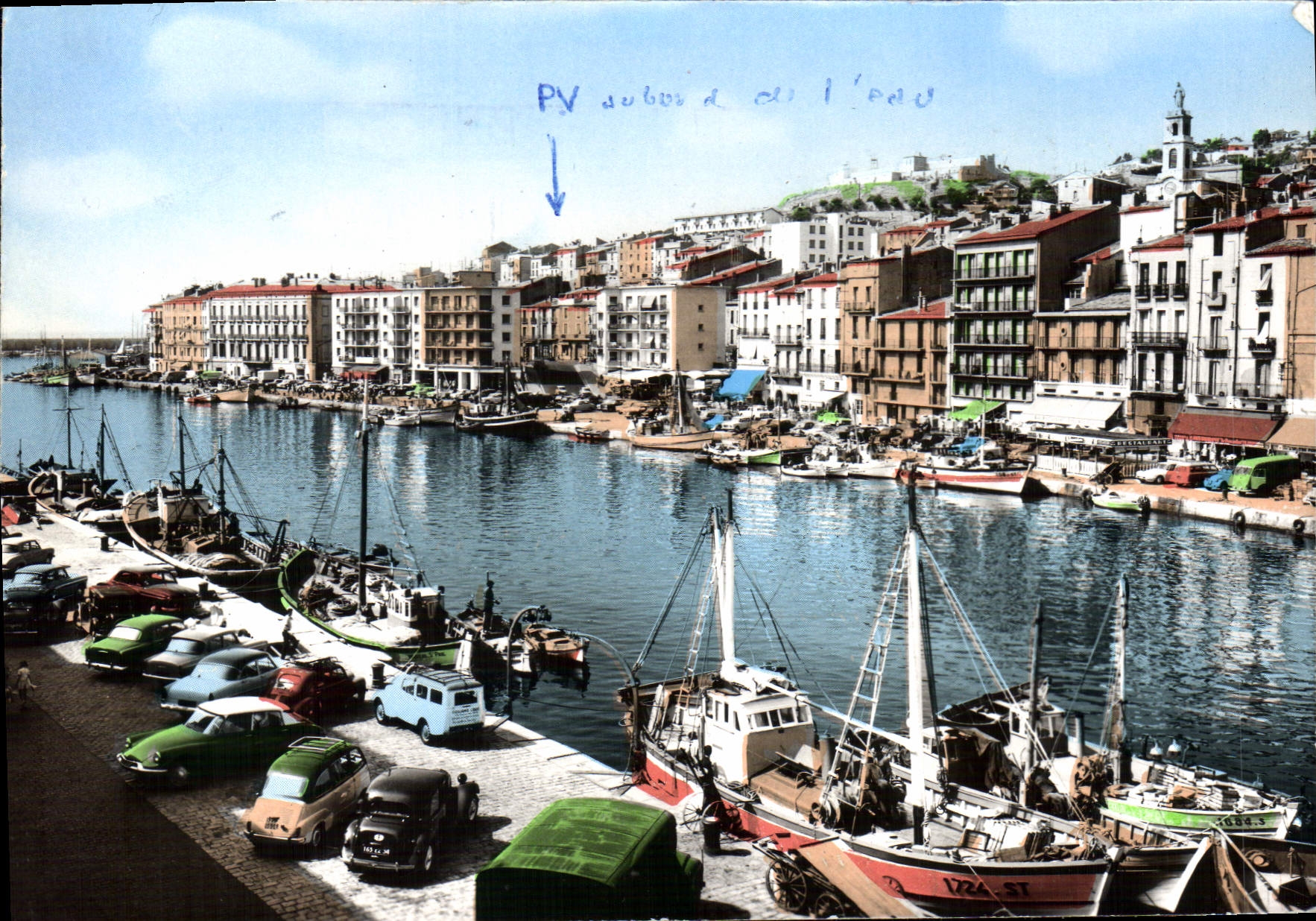 CPM Sete Le Canal Et Les Quais Bateaux 