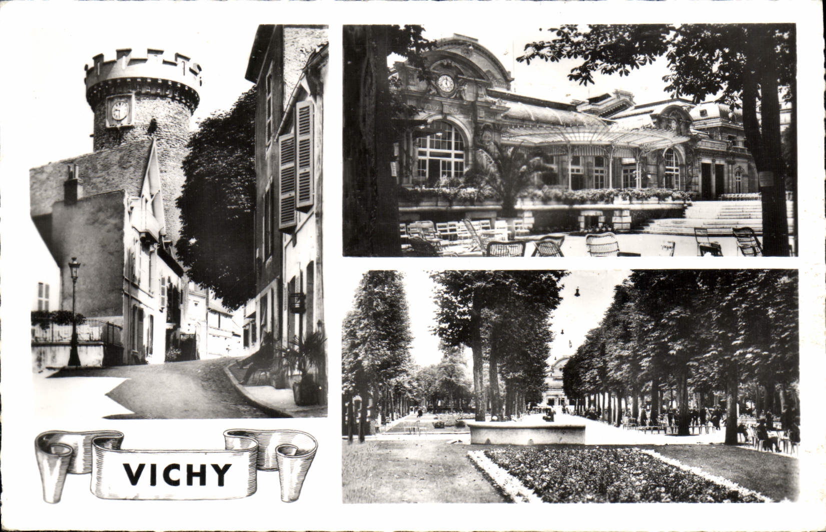 MODERN CARD Vichy the tower of the clock the casino