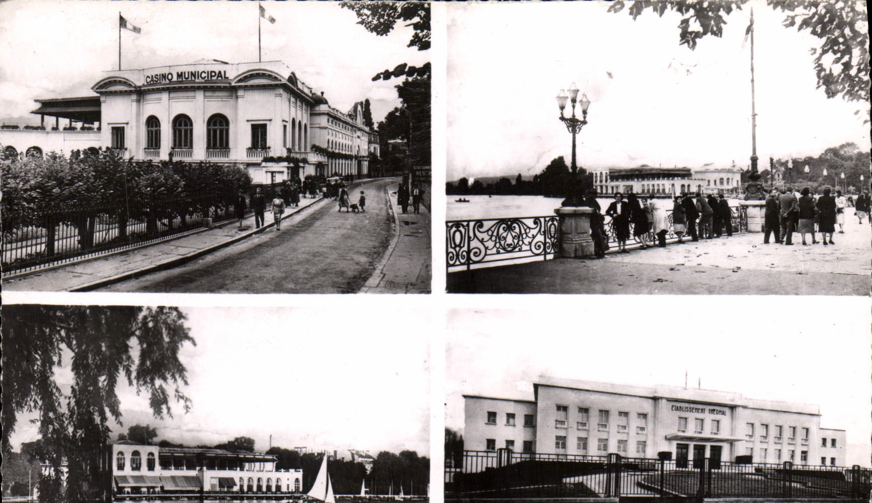 CPM Enghien Les Bains San Casino Sa Jetee Son lac Son thermal