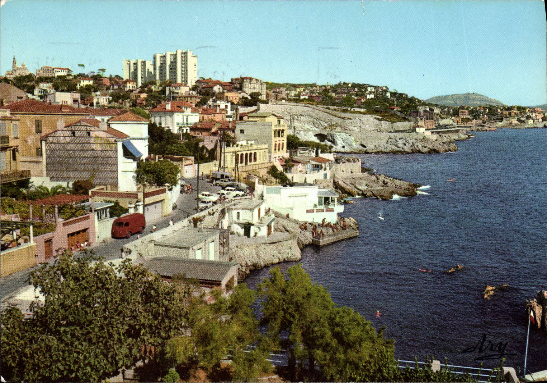 CPM Marseille Promenade De La Corniche