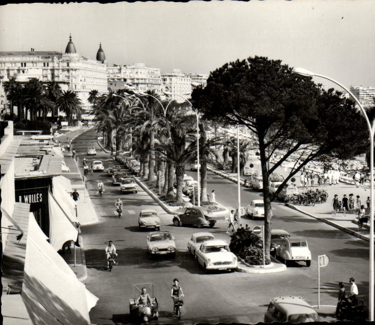 MODERN CARD the Dimension of Cannes Azure the Walk Of the Small cross